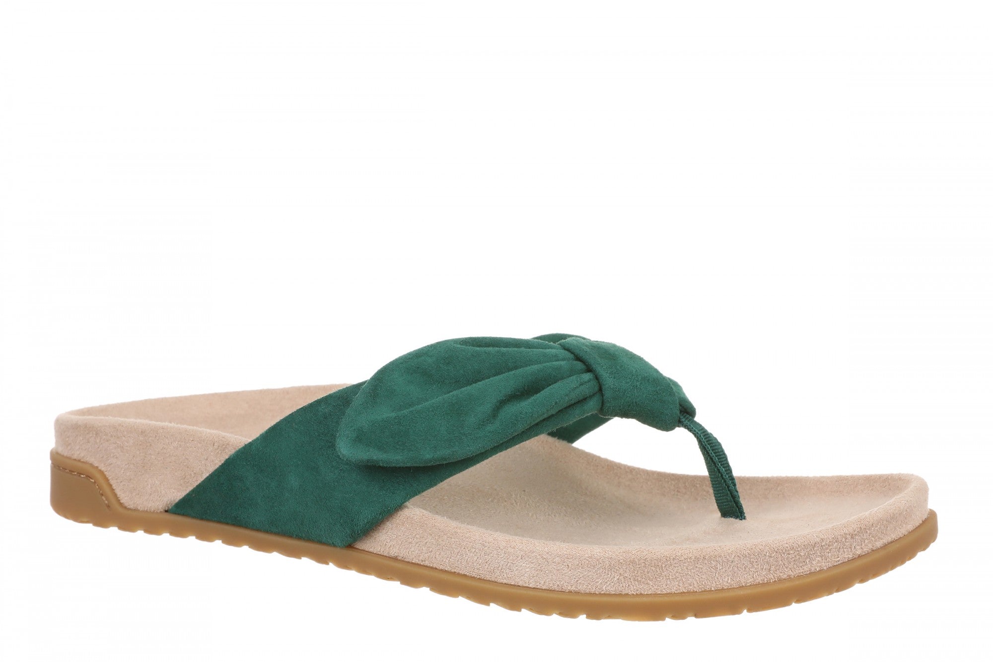 Vionic Eva Women's Orthotic Arch Support Comfort Thong Sandal - Posy Green - Angle main