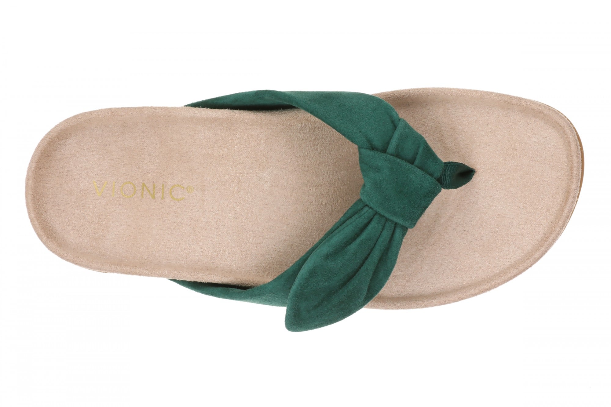 Vionic Eva Women's Orthotic Arch Support Comfort Thong Sandal - Posy Green - Top