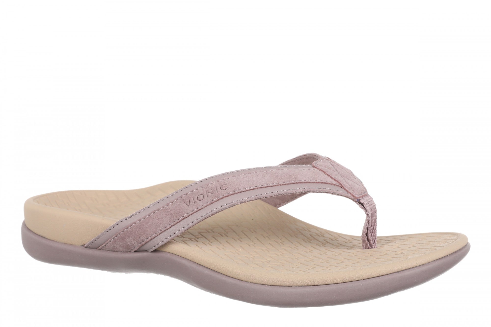 Vionic Tide 2.0 Women's Comfort Orthotic Arch Support Thong Sandal - Quiet Purple - Angle main