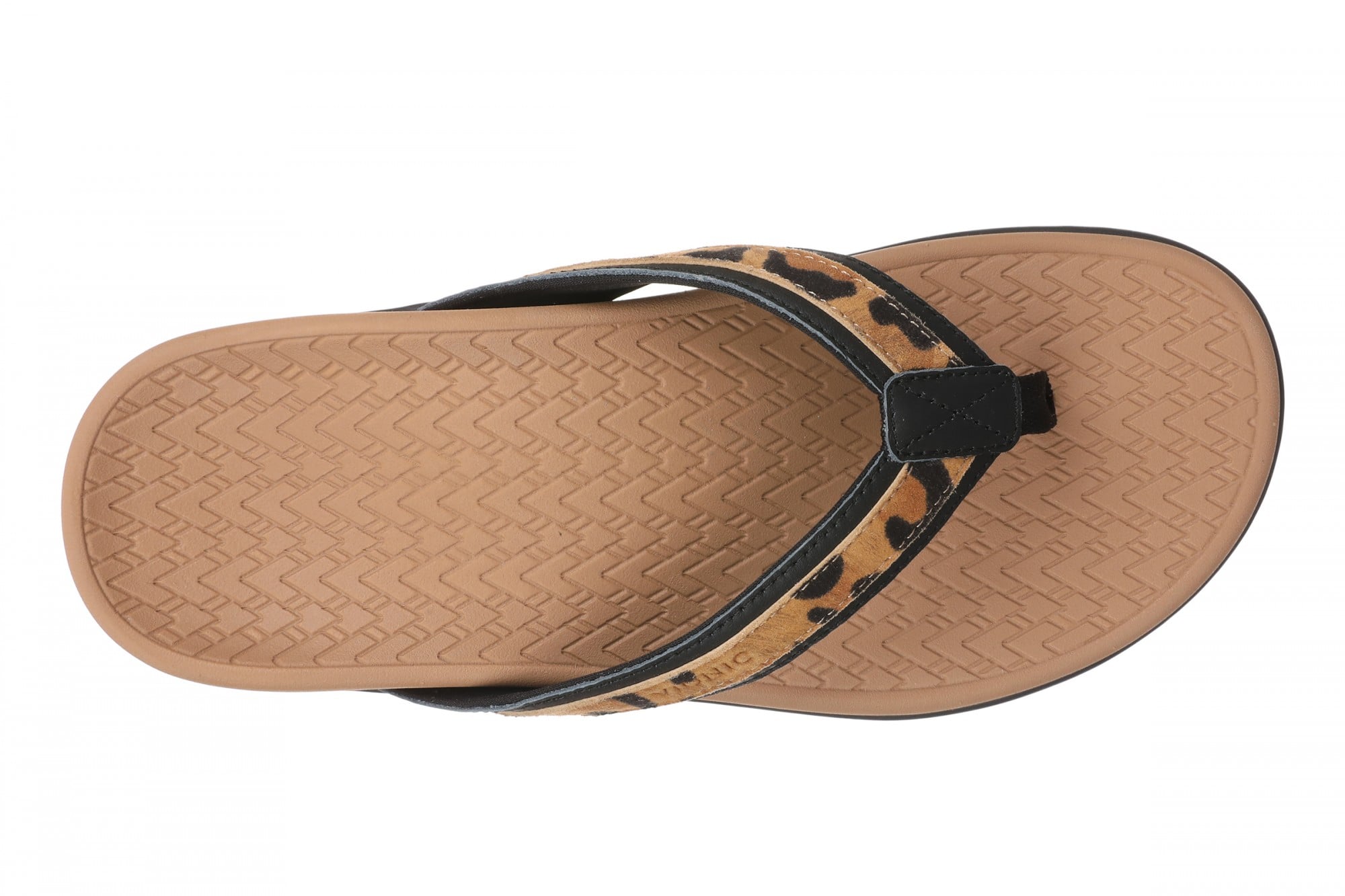 Vionic Tide 2.0 Women's Comfort Orthotic Arch Support Thong Sandal - Black/leopard - Top