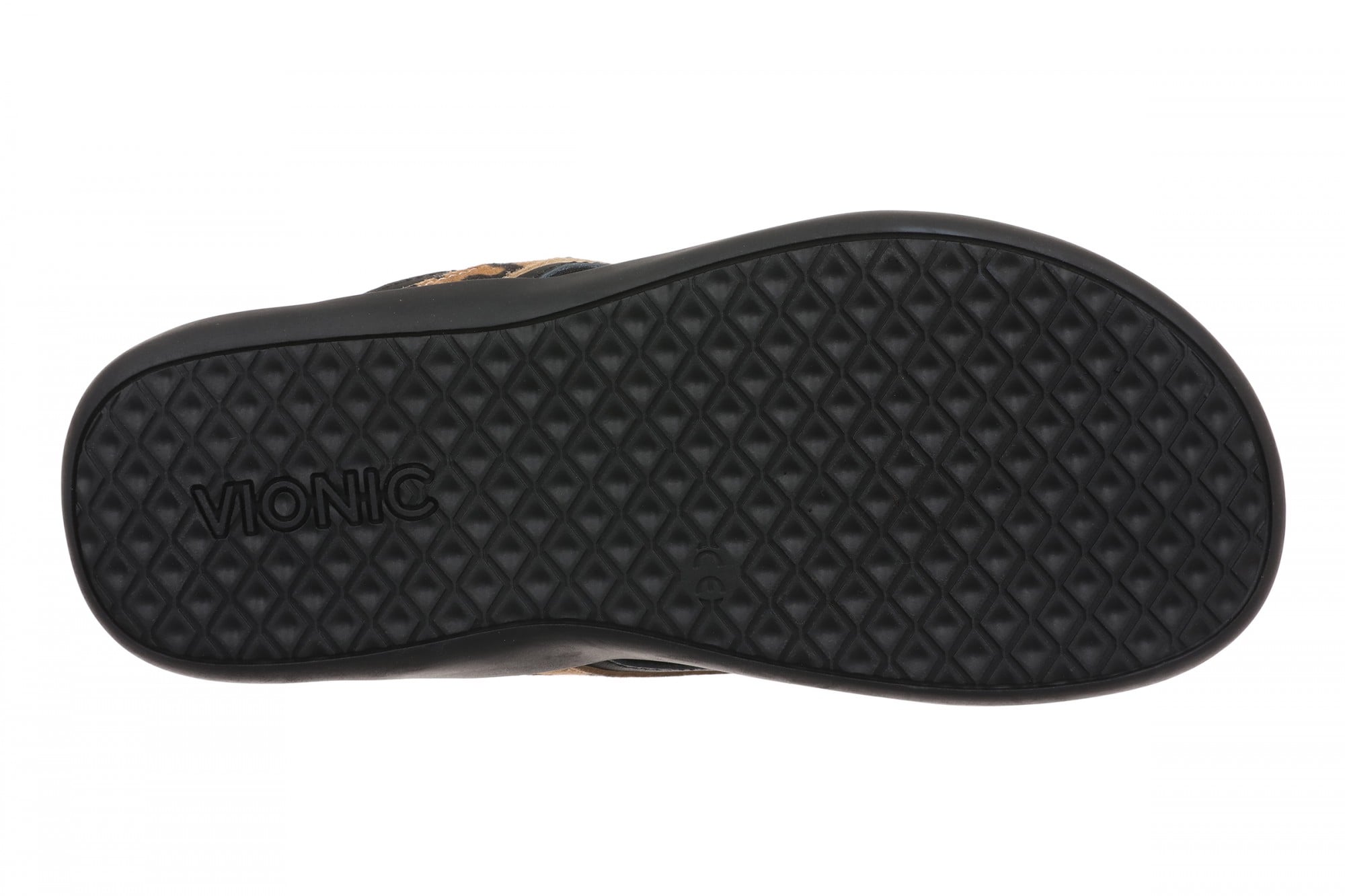 Vionic Tide 2.0 Women's Comfort Orthotic Arch Support Thong Sandal - Black/leopard - Bottom