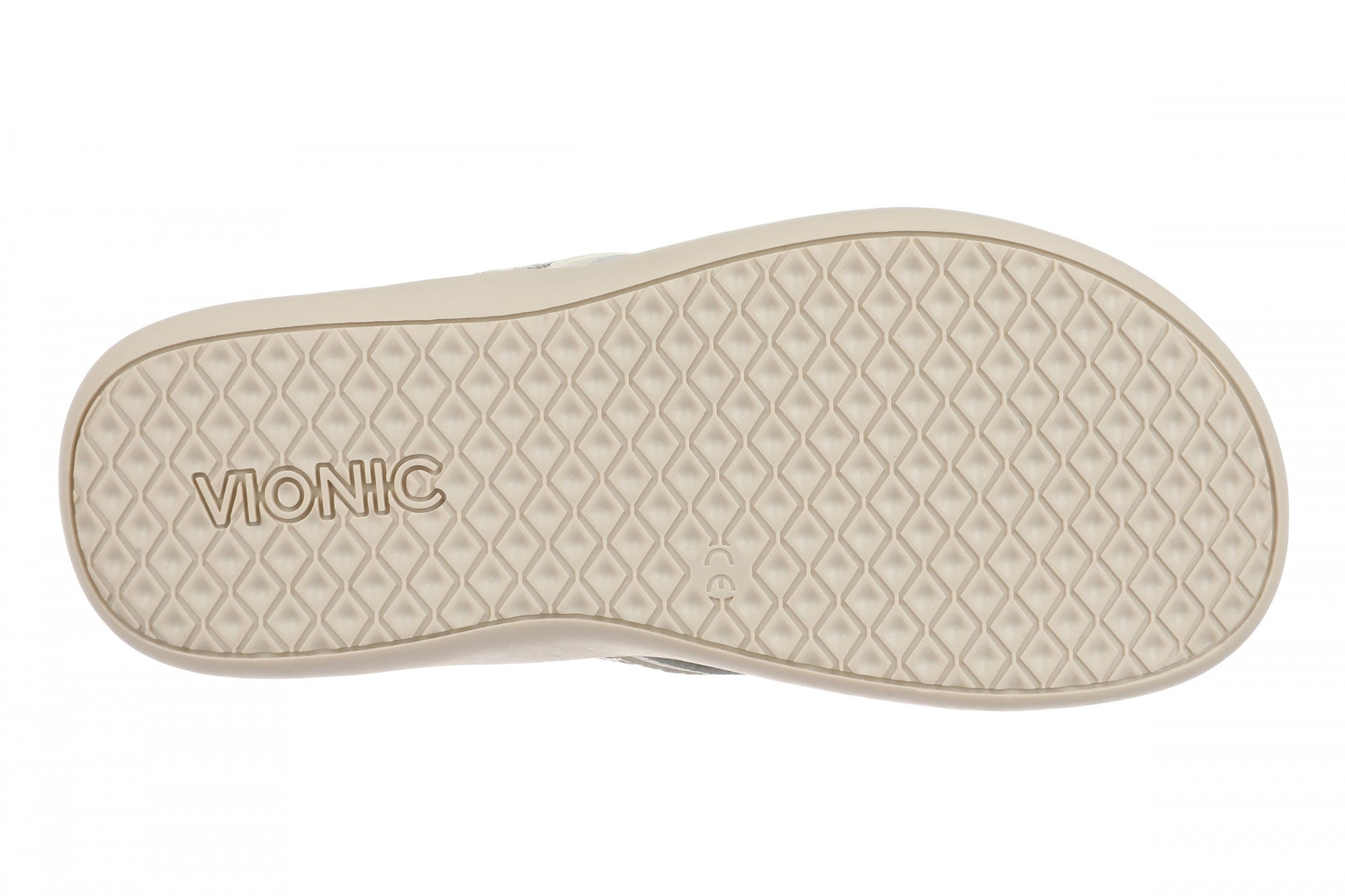 Vionic Tide 2.0 Women's Comfort Orthotic Arch Support Thong Sandal - Cream Snake - Bottom