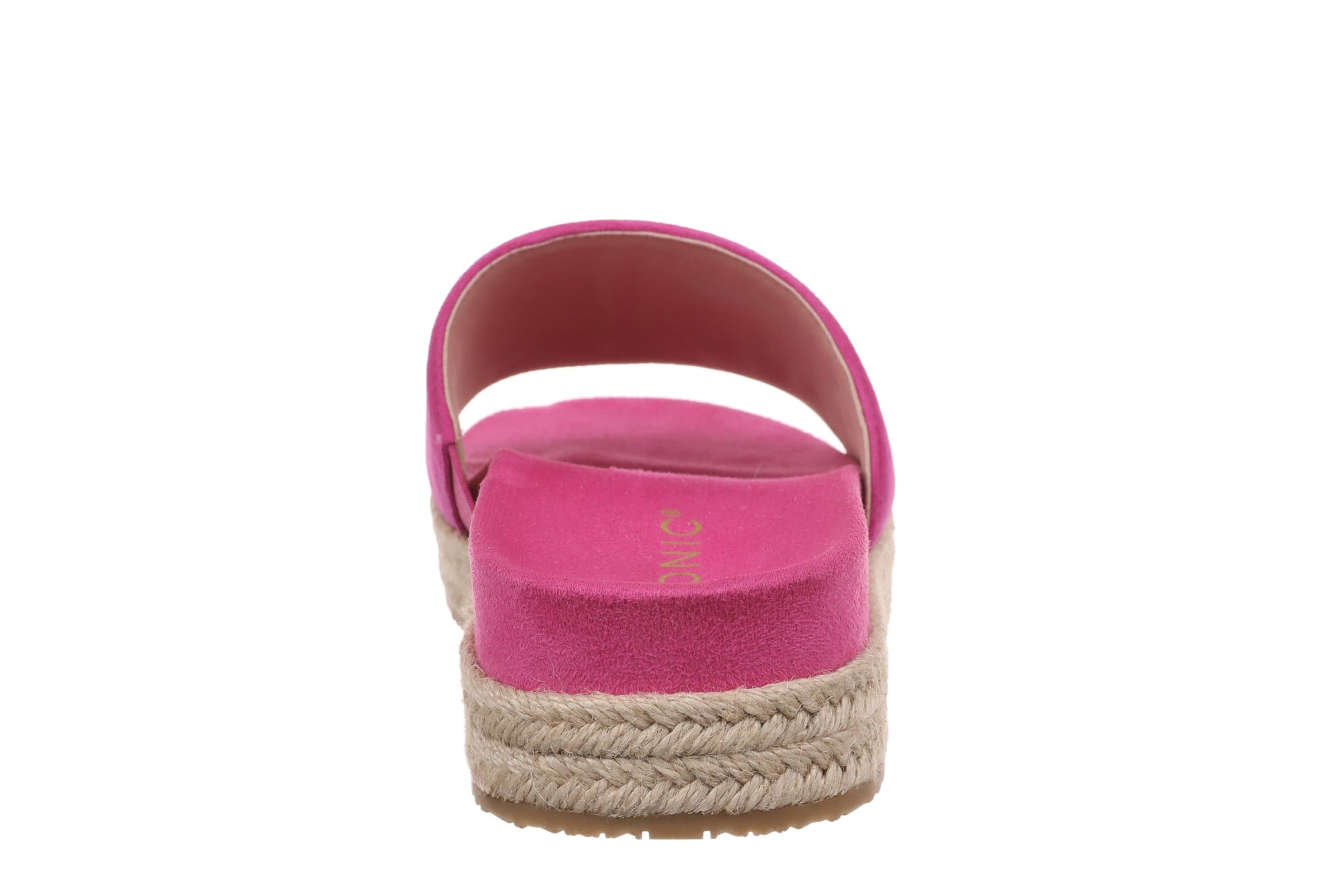 Vionic Yasmina Women's Orthotic Arch Support Espadrille Slide Sandal - Rose Violet - Back