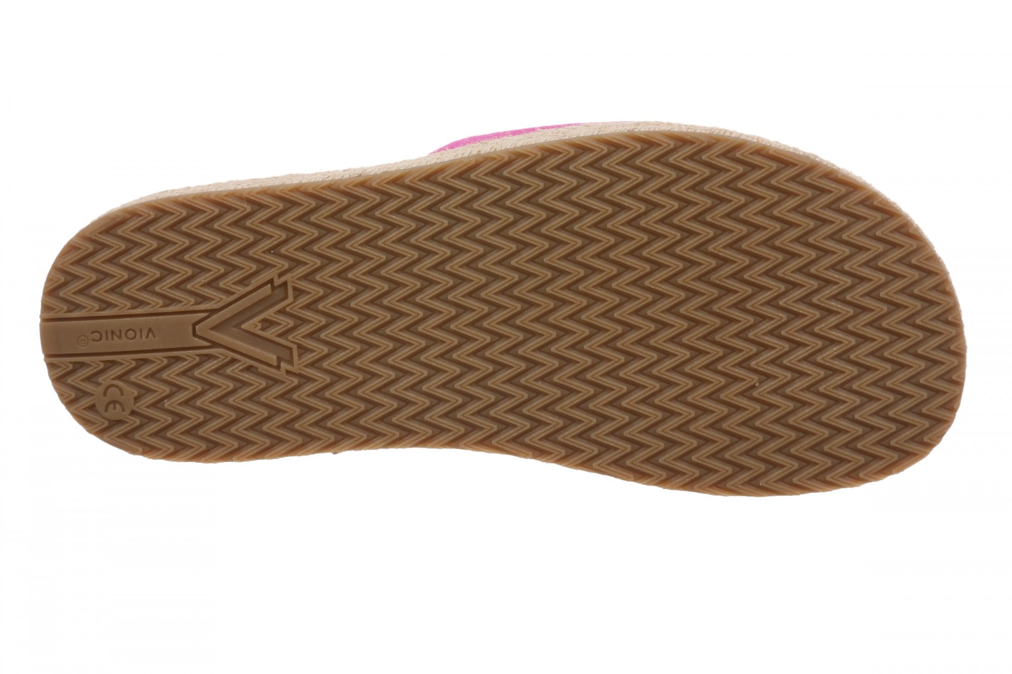 Vionic Yasmina Women's Orthotic Arch Support Espadrille Slide Sandal - Rose Violet - Bottom