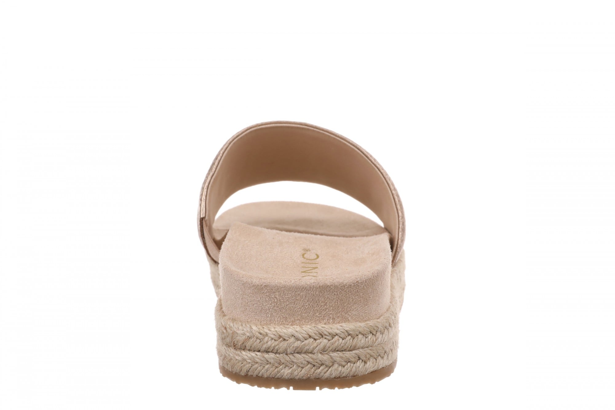 Vionic Yasmina Women's Orthotic Arch Support Espadrille Slide Sandal - Bronze - Back
