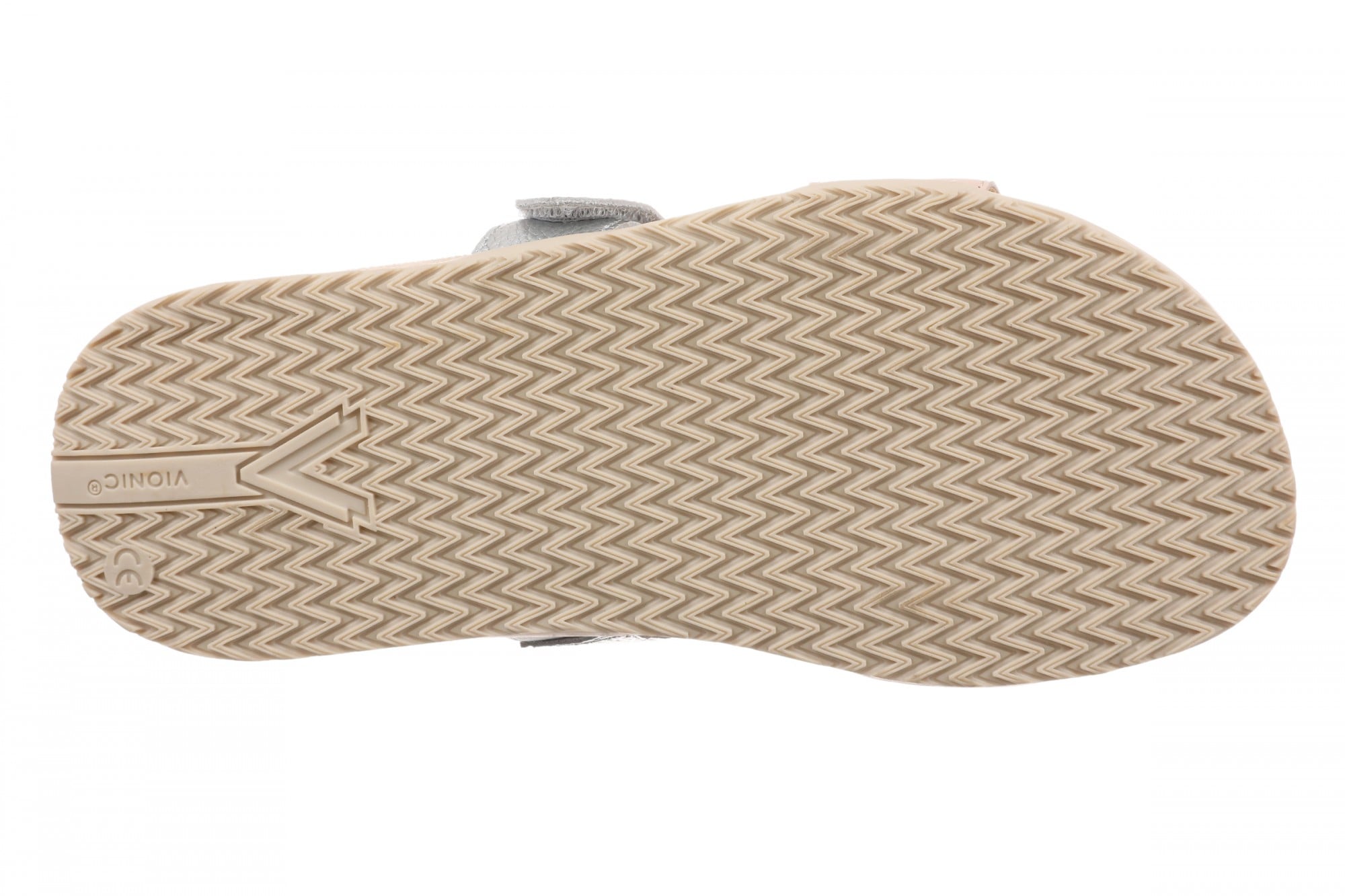 Vionic Elaine Women's Adjustable Arch Support Slide Sandal - Cameo Rose/Silver - Bottom