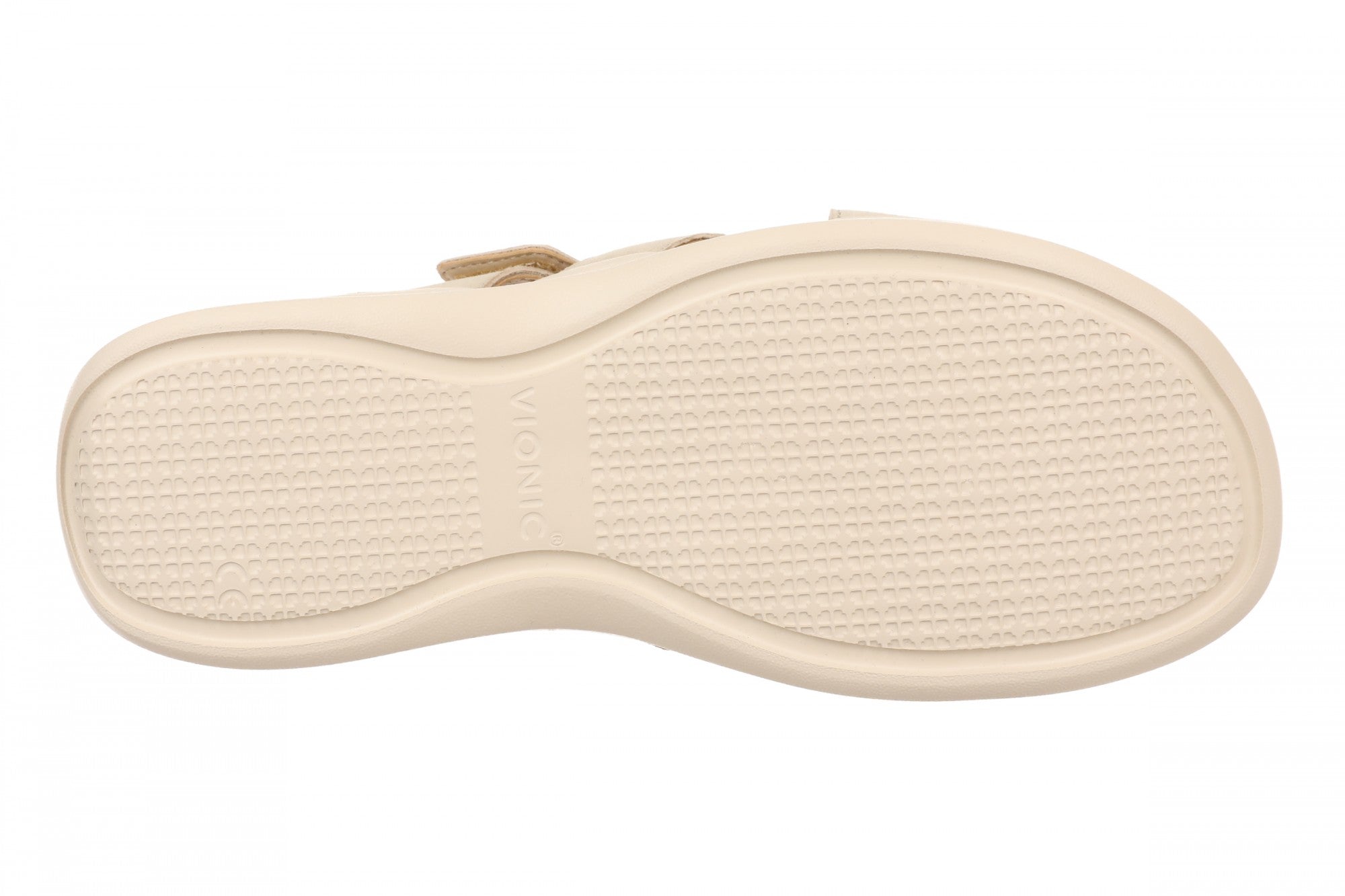 Vionic Starla Women's Orthotic Slide Sandal - Adjustable Buckle Comfort Platform - Gold - Bottom