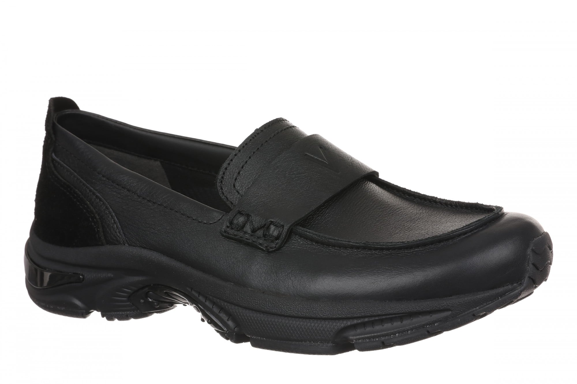Vionic Walk Roam Loafer - Women's Comfortable Supportive Orthotic Arch Support Walking Shoes - Black/Black - Angle main