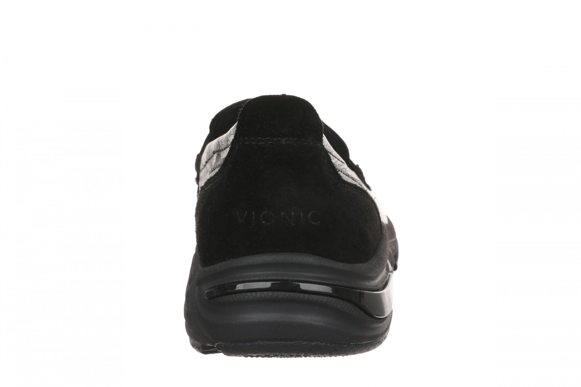 Vionic Walk Roam Loafer - Women's Comfortable Supportive Orthotic Arch Support Walking Shoes - Black/Black - Back