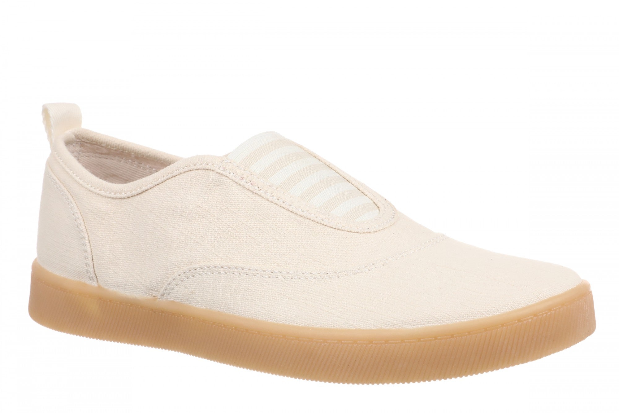 Vionic Cobalt Women's Orthotic Arch Support Comfort Slip-On Sneaker in Parchment/gum