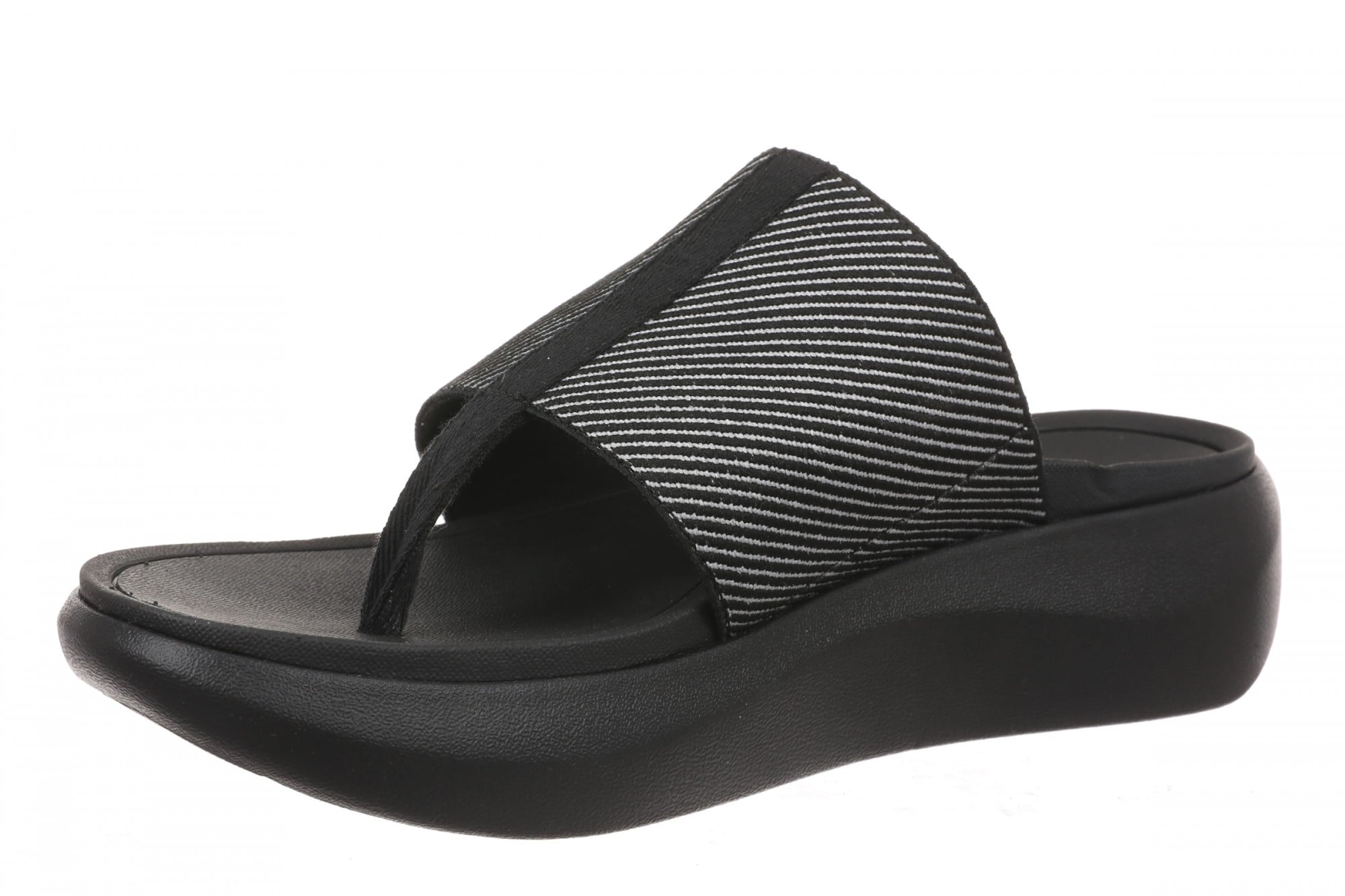Vionic Aqua Women's Arch Support Thong Sandal - Black - Left angle