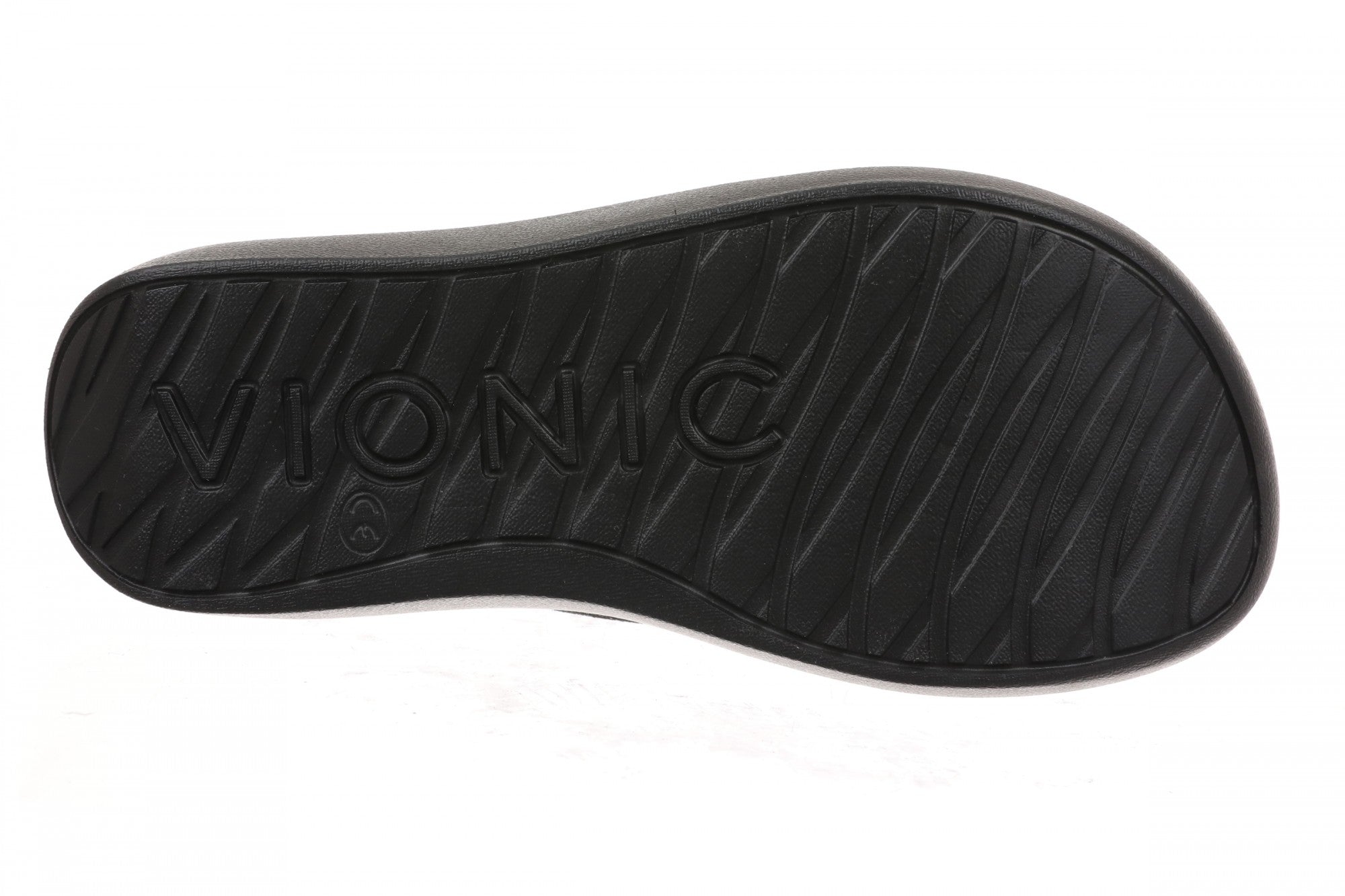 Vionic Aqua Women's Arch Support Thong Sandal - Black - Bottom