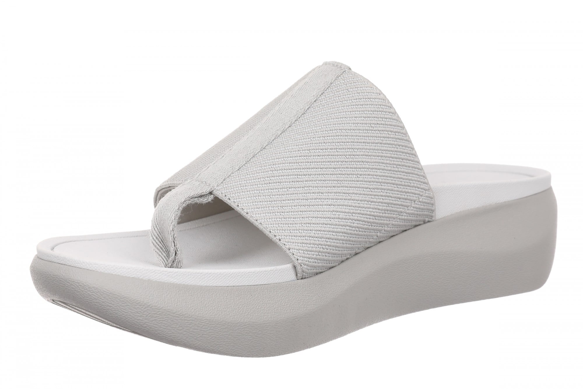 Vionic Aqua Women's Arch Support Thong Sandal - Paloma Grey - Left angle