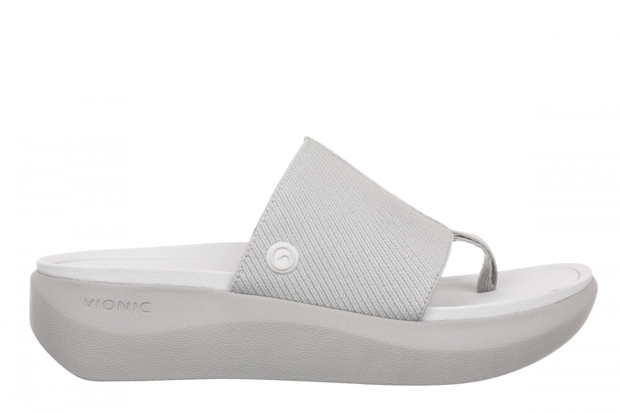 Vionic Aqua Women's Arch Support Thong Sandal - Paloma Grey - Side