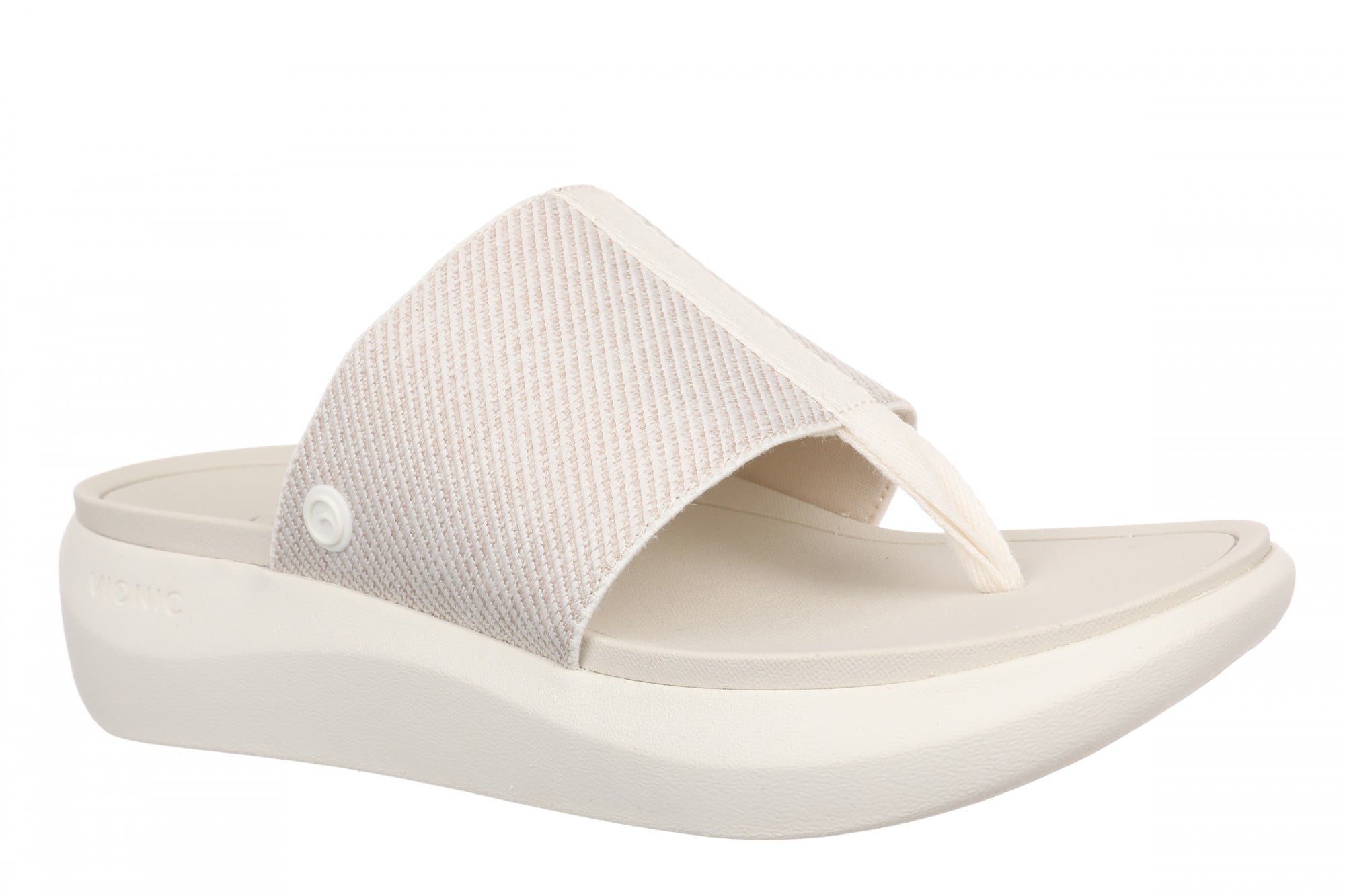 Vionic Aqua Women's Arch Support Thong Sandal in Ivory
