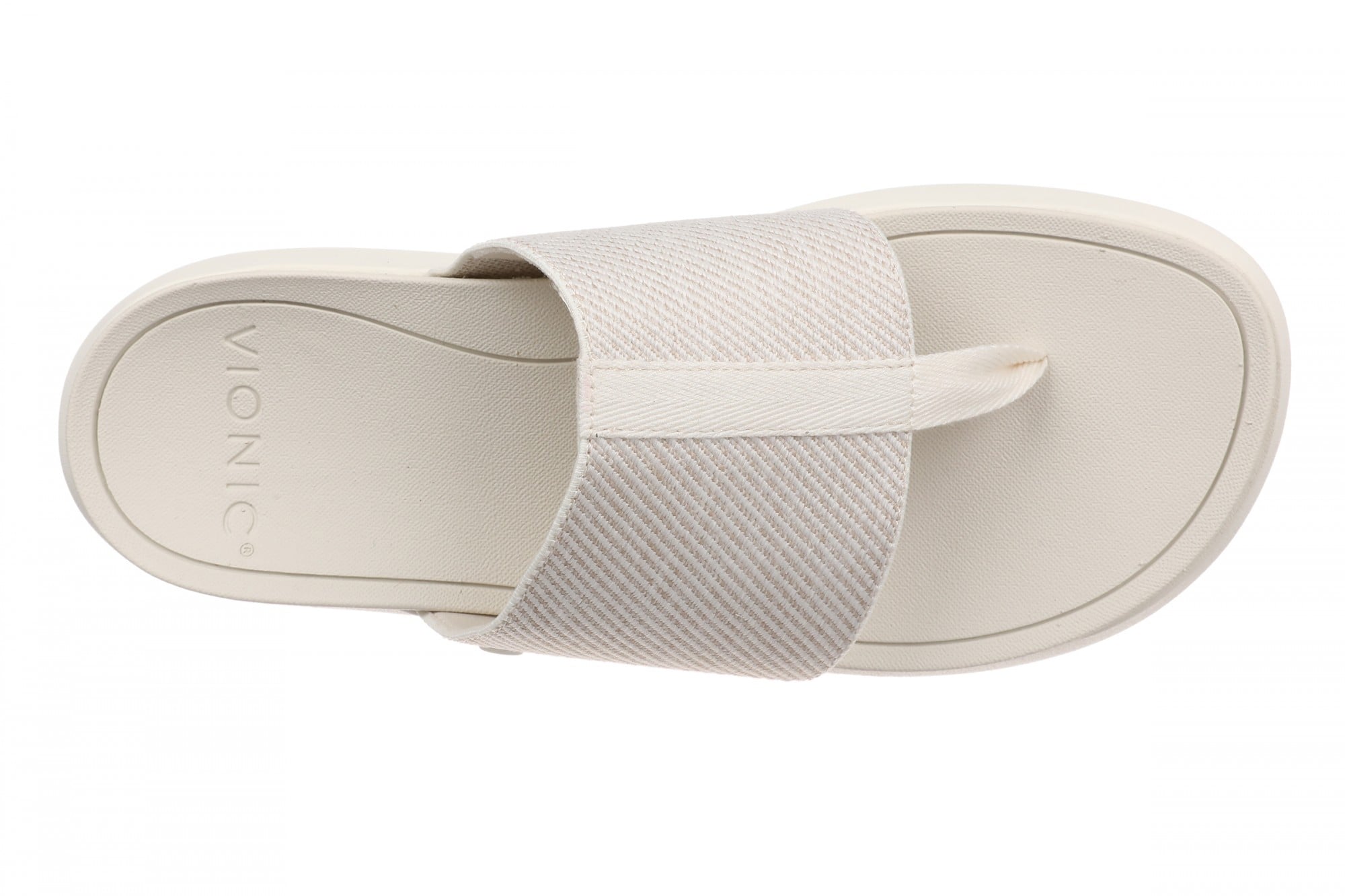 Vionic Aqua Women's Arch Support Thong Sandal - Ivory - Top