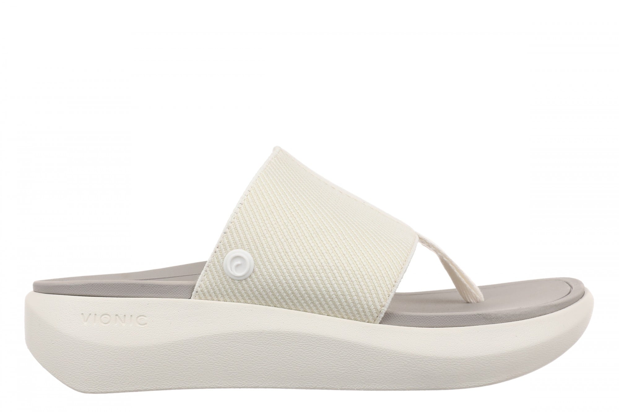 Vionic Aqua Women's Arch Support Thong Sandal - Ivory - Lifestyle