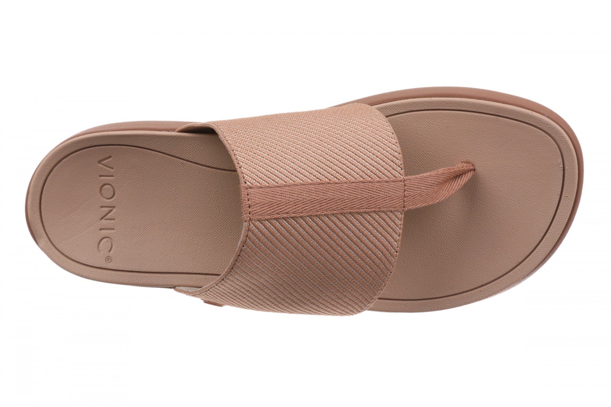 Vionic Aqua Women's Arch Support Thong Sandal - Mocha Mousse - Top