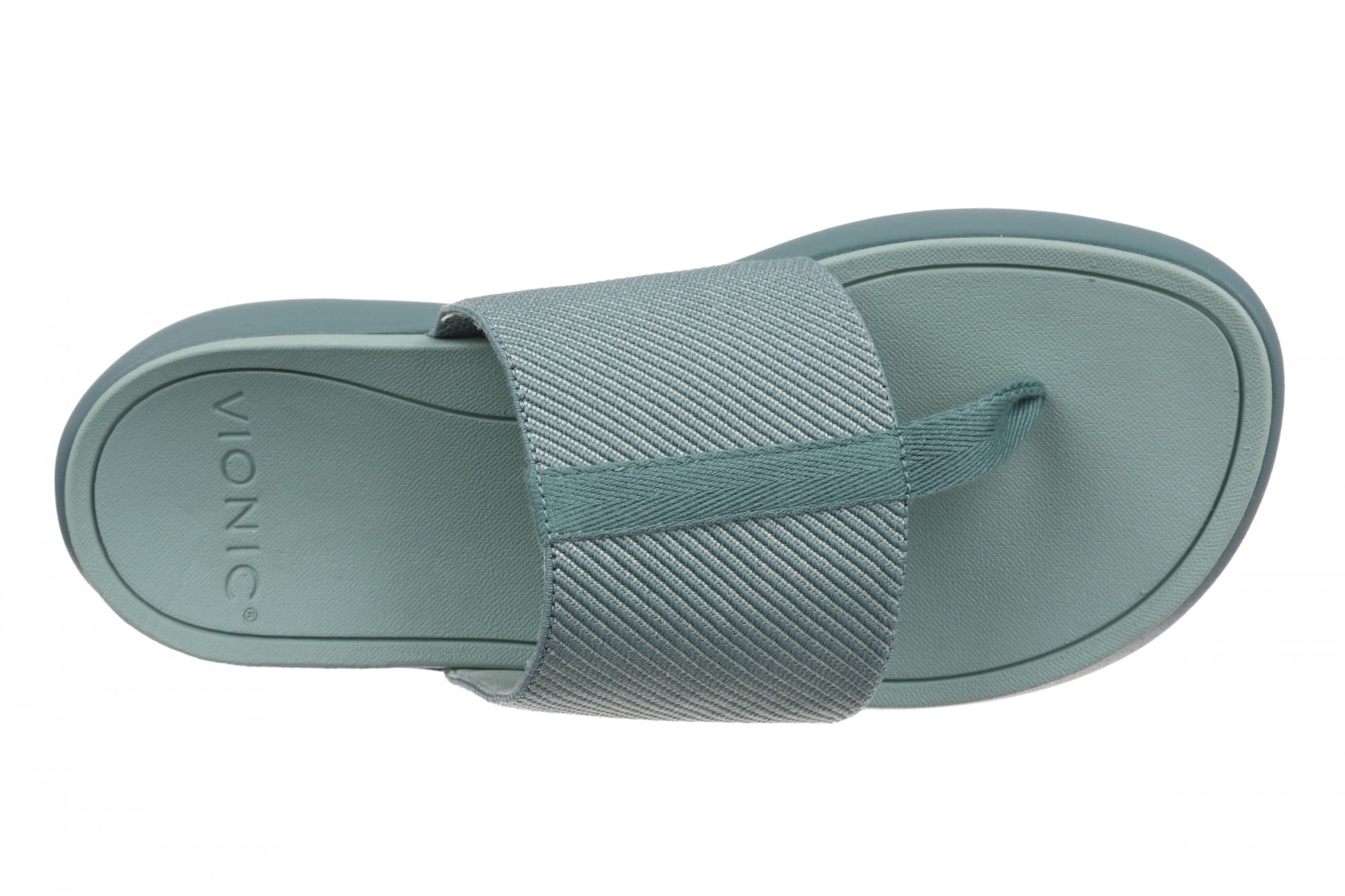Vionic Aqua Women's Arch Support Thong Sandal - Bodega Blue - Top