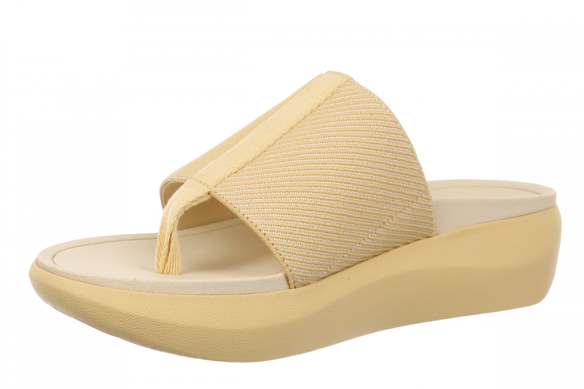 Vionic Aqua Women's Arch Support Thong Sandal - Cornhusk - Left angle
