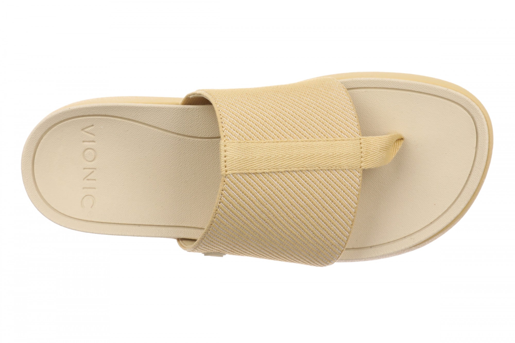 Vionic Aqua Women's Arch Support Thong Sandal - Cornhusk - Top