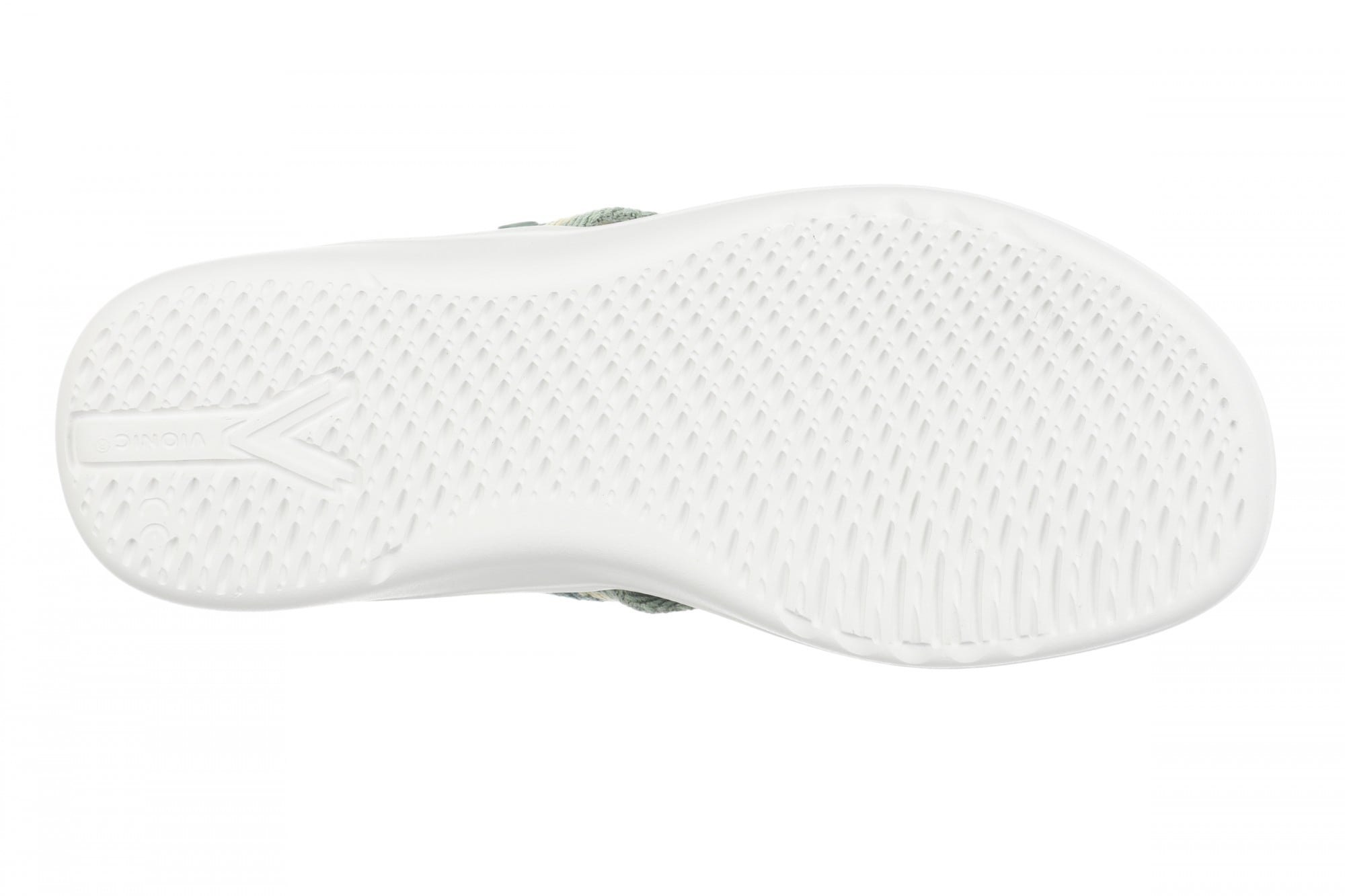 Vionic Indigo Arch Support Women's Thong Beach Sandal - Iceberg Green Multi - Bottom