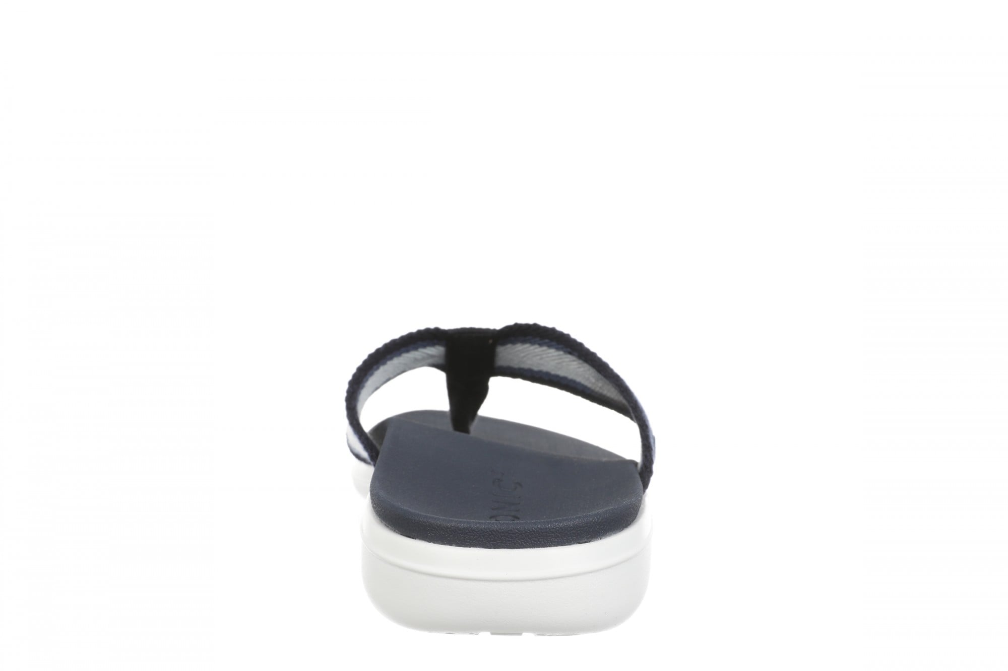 Vionic Indigo Arch Support Women's Thong Beach Sandal - Navy Blazer Multi - Back