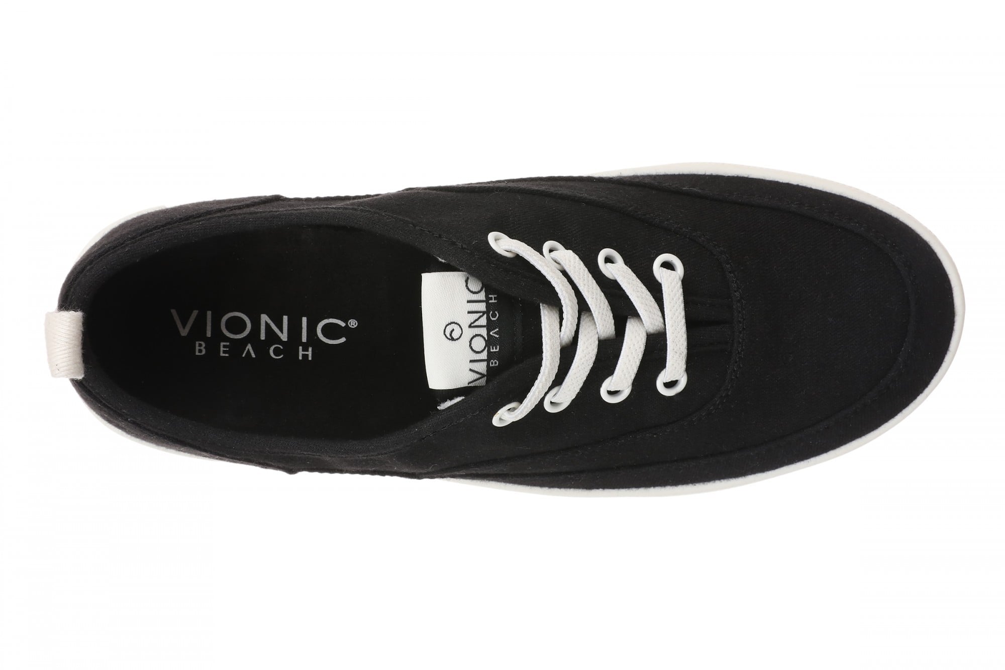 Vionic Cyan Women's Comfort Arch Support Lace-Up Sneaker - Black - Top