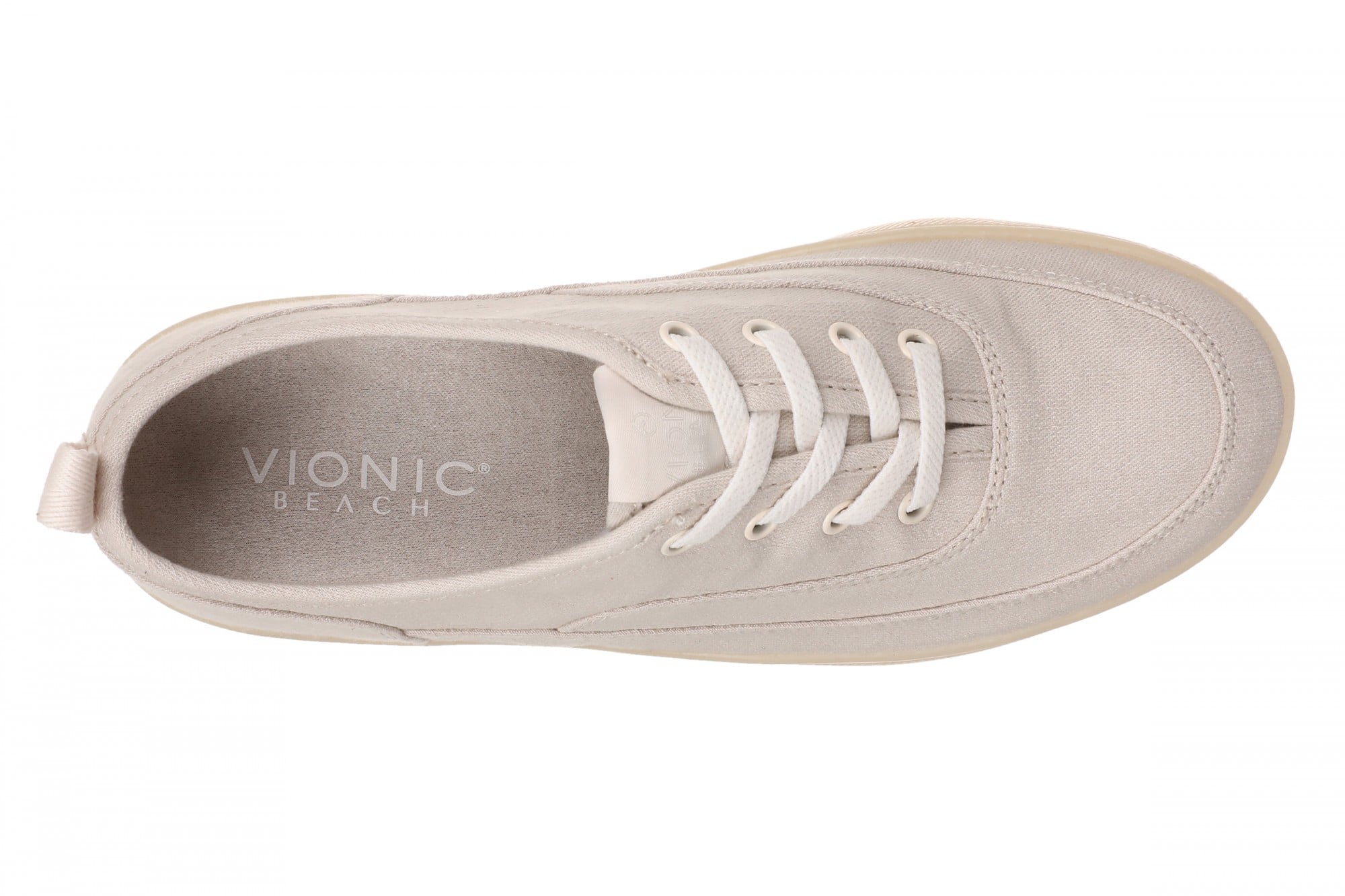 Vionic Cyan Women's Comfort Arch Support Lace-Up Sneaker - Chateau Grey - Top
