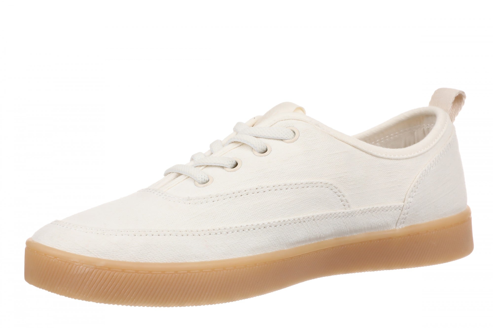 Vionic Cyan Women's Comfort Arch Support Lace-Up Sneaker - Ivory/gum - Left angle