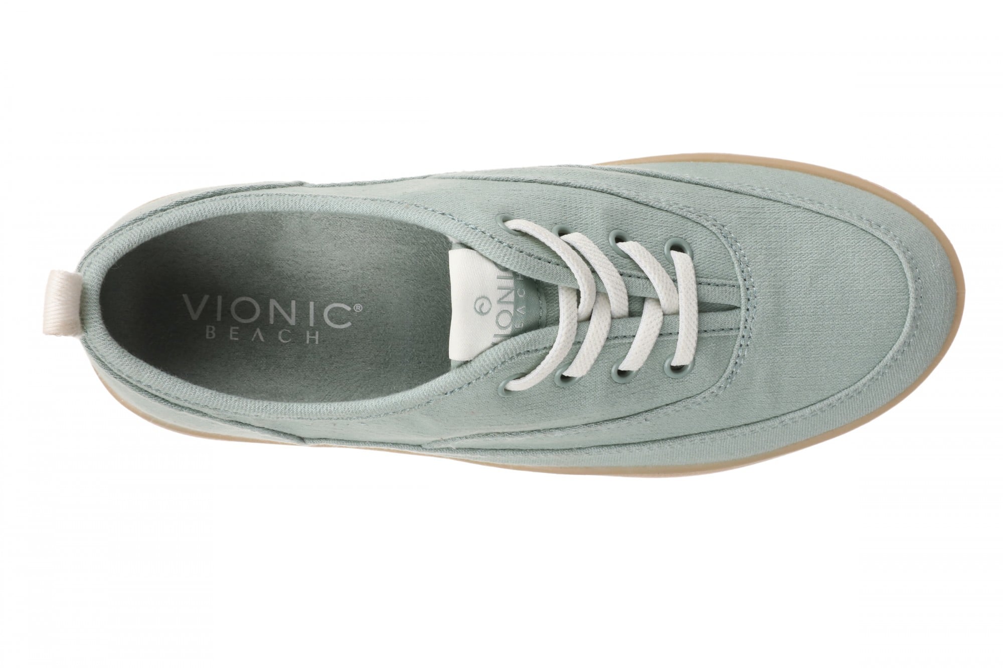 Vionic Cyan Women's Comfort Arch Support Lace-Up Sneaker - Iceberg Green - Top