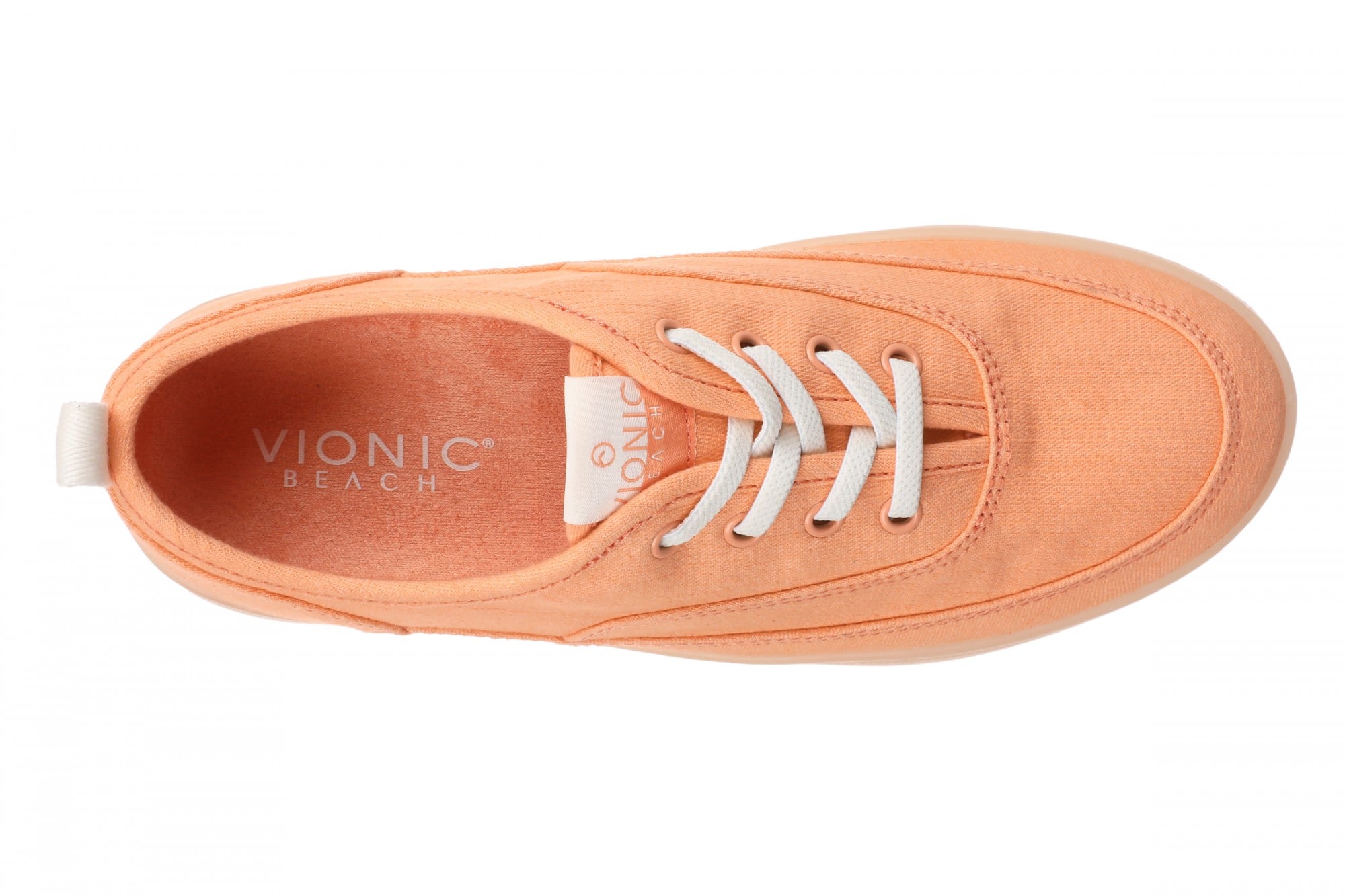 Vionic Cyan Women's Comfort Arch Support Lace-Up Sneaker - Shell Coral - Top