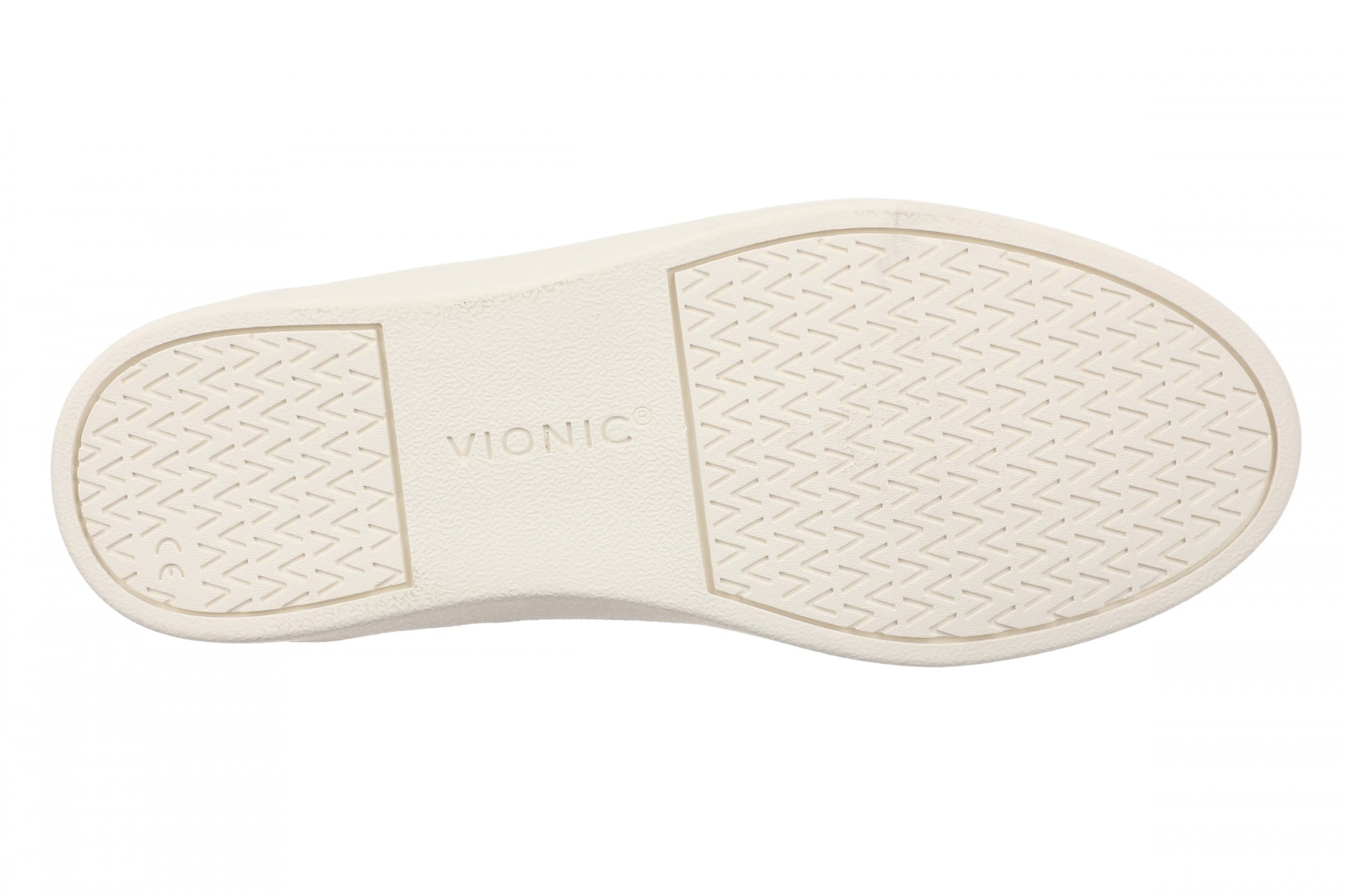Vionic Elda Women's Knit Arch Support Walking Shoe - Cream - Bottom