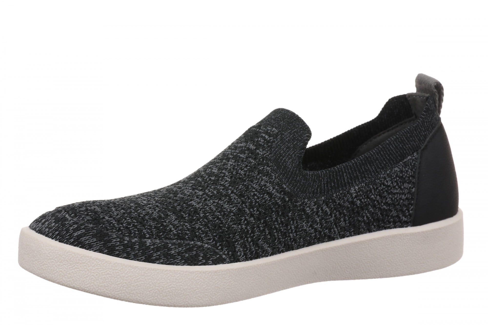 Vionic Elda Women's Knit Arch Support Walking Shoe - Black - Left angle