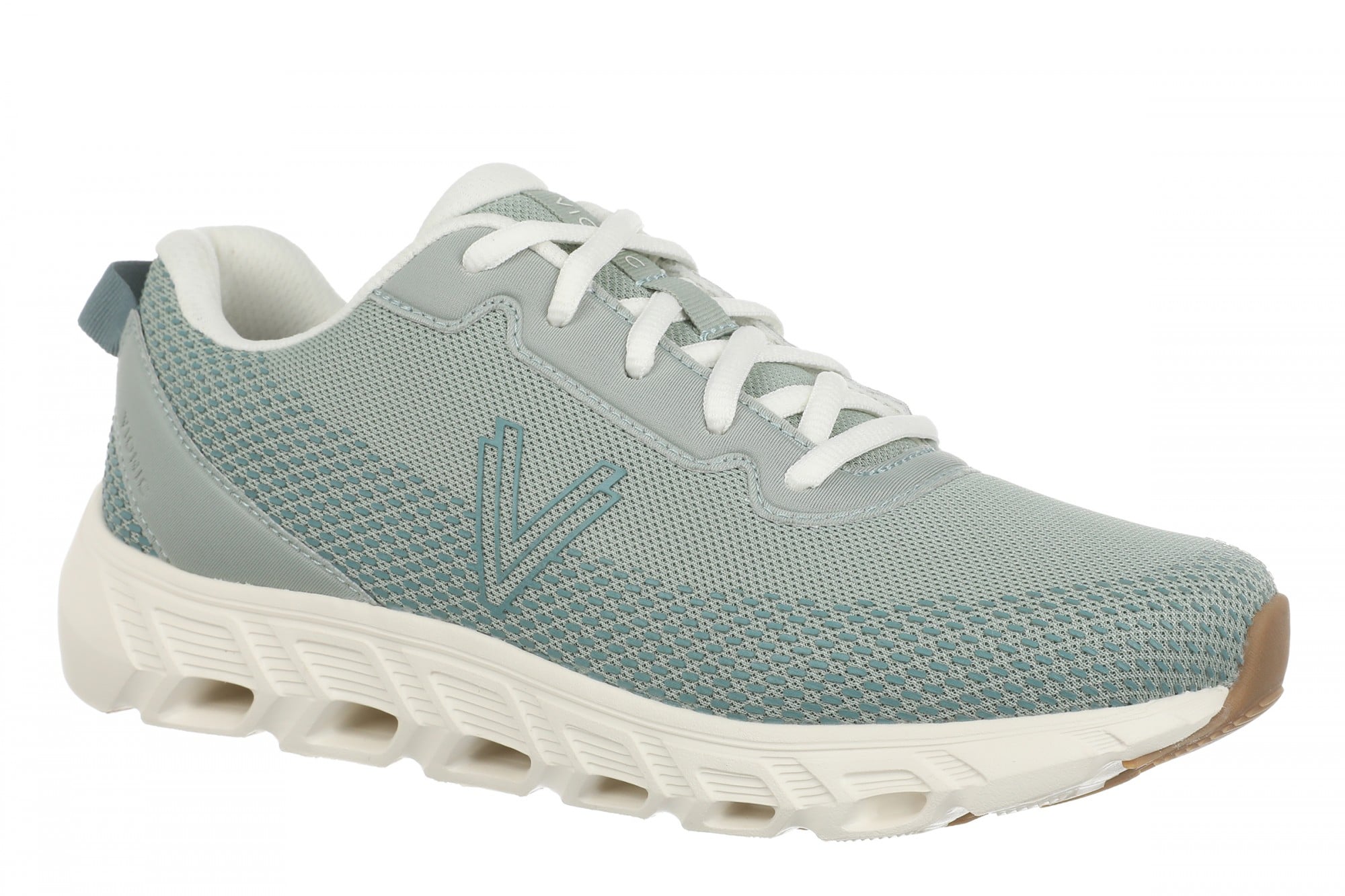 Vionic Priscilla Women's Lace-Up Walking Sneaker - Iceberg Green - Angle main