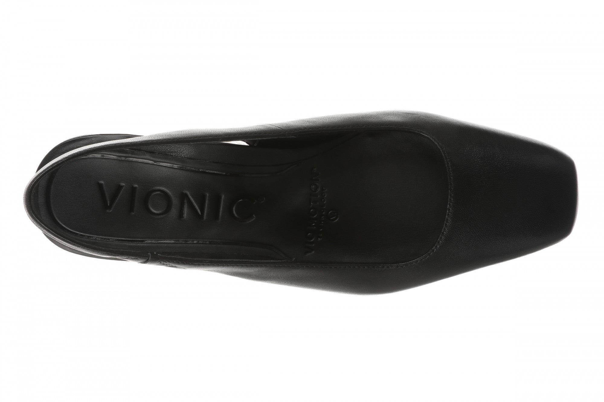 Vionic Reyes Women's Supportive Comfort Slingback Pump with Arch Support - Black - Back