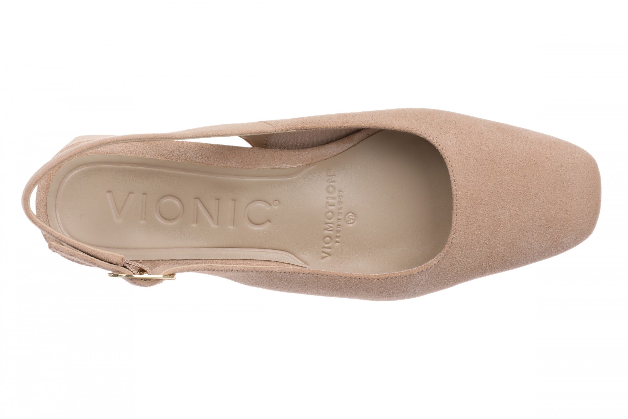 Vionic Reyes Women's Supportive Comfort Slingback Pump with Arch Support - Rugby Tan - Top