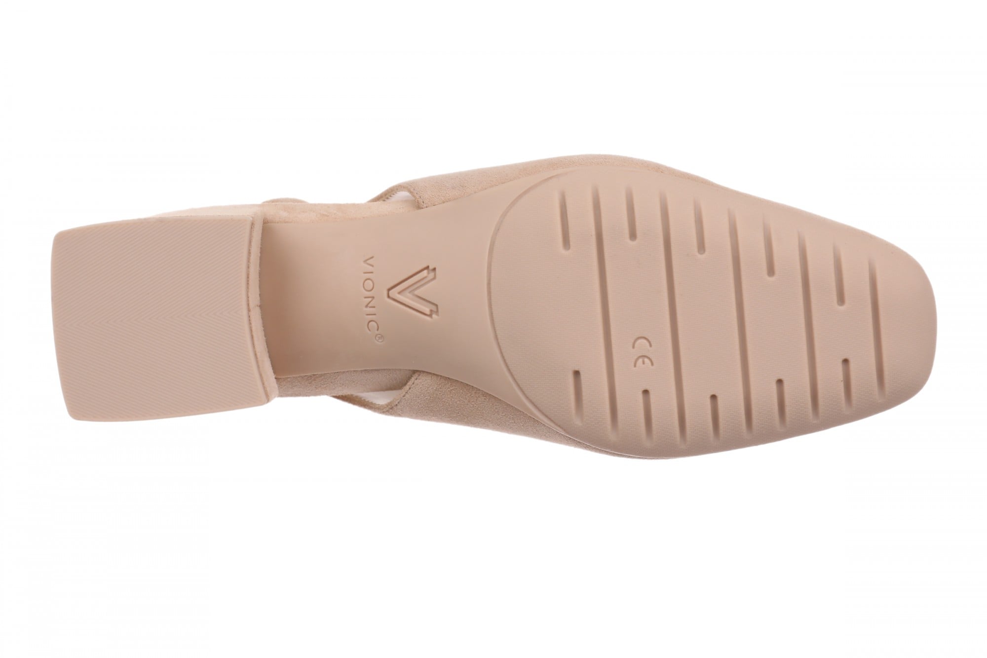 Vionic Reyes Women's Supportive Comfort Slingback Pump with Arch Support - Rugby Tan - Bottom