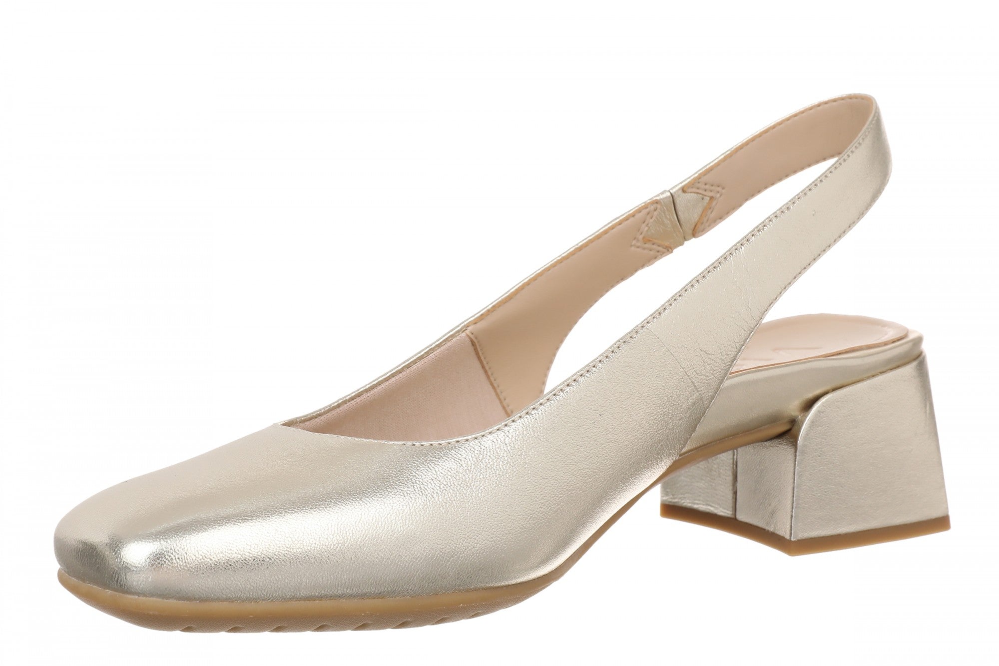 Vionic Reyes Women's Supportive Comfort Slingback Pump with Arch Support - Gold - Top