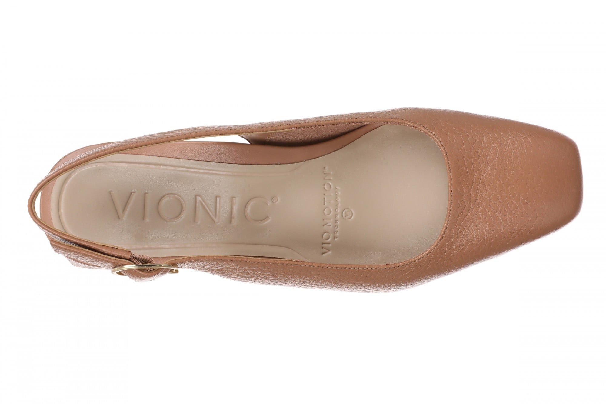 Vionic Reyes Women's Supportive Comfort Slingback Pump with Arch Support - Mocha Mousse - Top