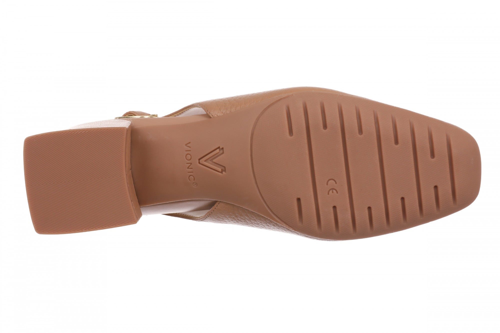 Vionic Reyes Women's Supportive Comfort Slingback Pump with Arch Support - Mocha Mousse - Bottom