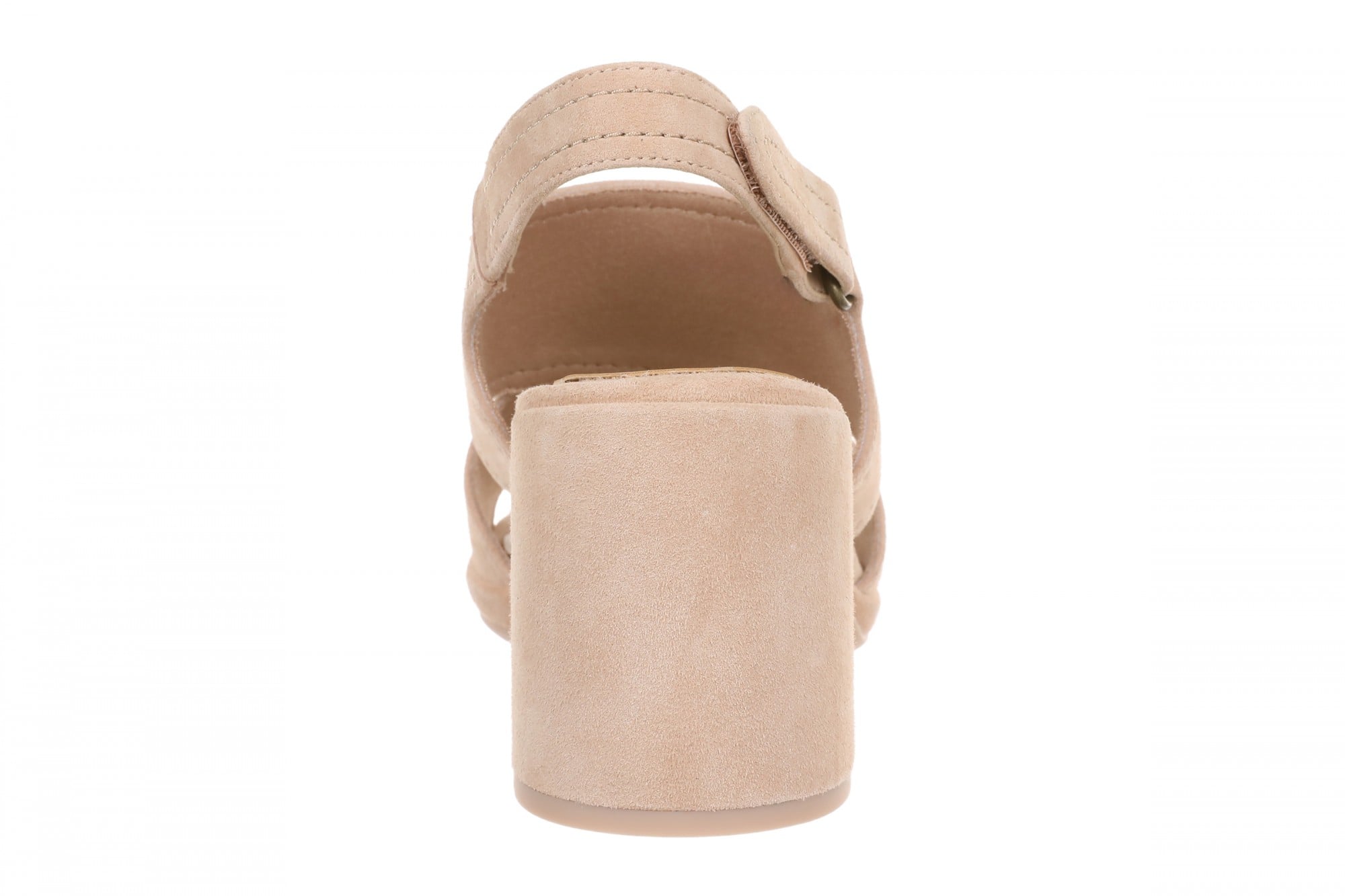 Vionic Bolinas Women's Comfortable Strappy Block-Heel Sandal with Orthotic Arch Support - Rugby Tan - Back