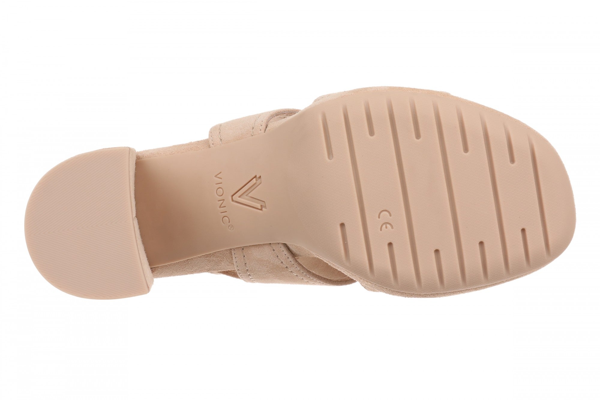 Vionic Bolinas Women's Comfortable Strappy Block-Heel Sandal with Orthotic Arch Support - Rugby Tan - Bottom