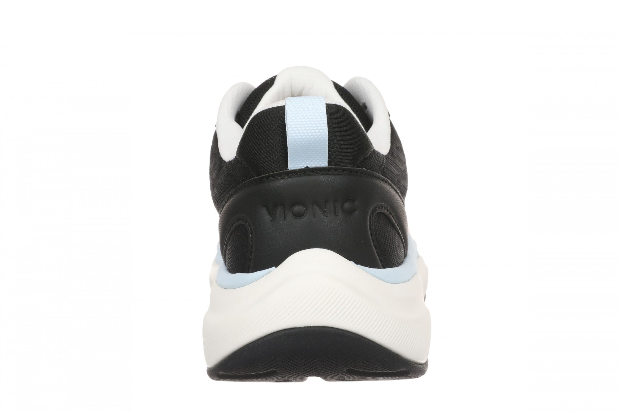 Vionic Walk Quest Women's Lightweight Comfort Orthotic Arch Support Walking Shoes - Black - Back