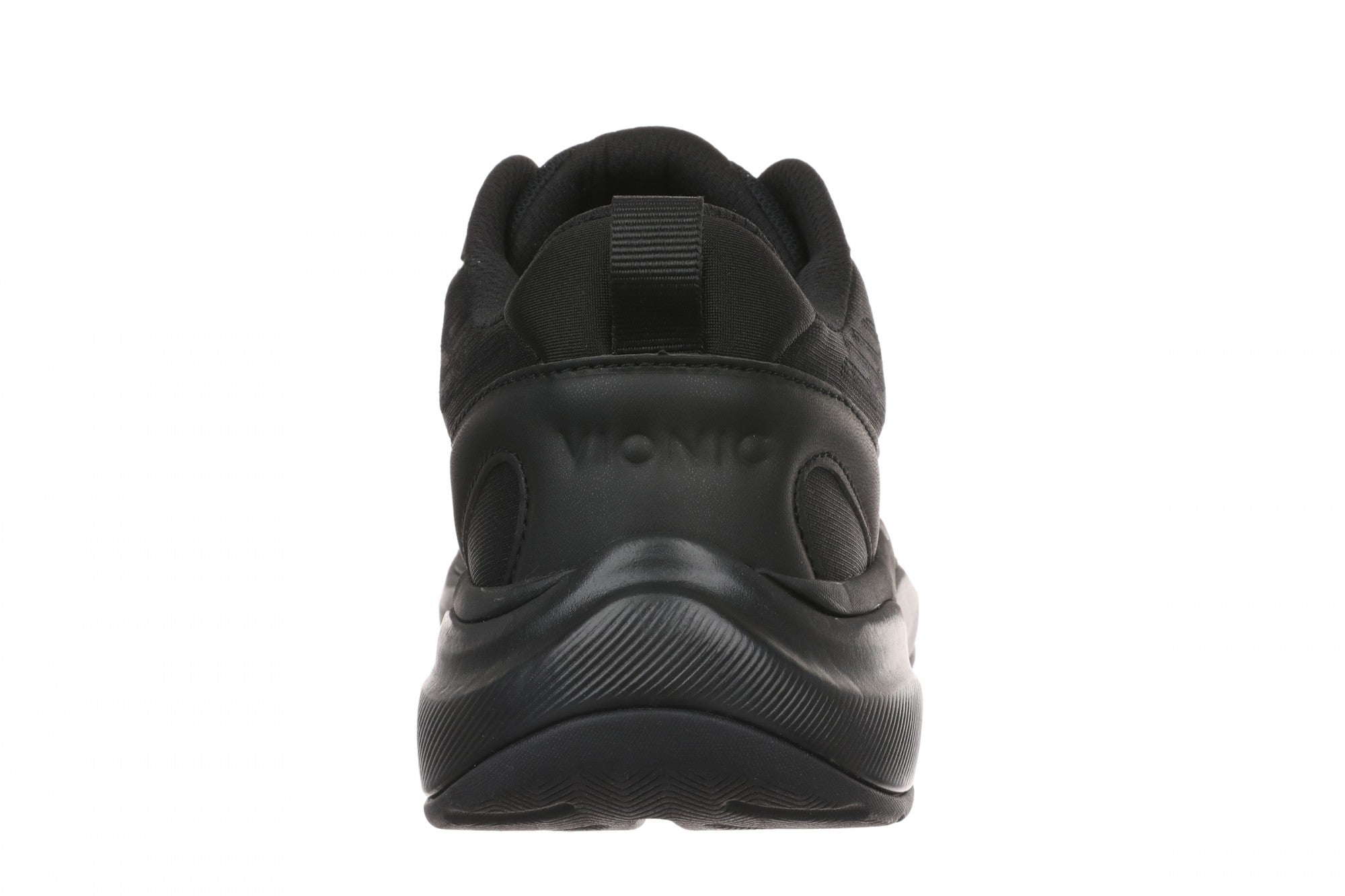 Vionic Walk Quest Women's Lightweight Comfort Orthotic Arch Support Walking Shoes - Black/black - Back