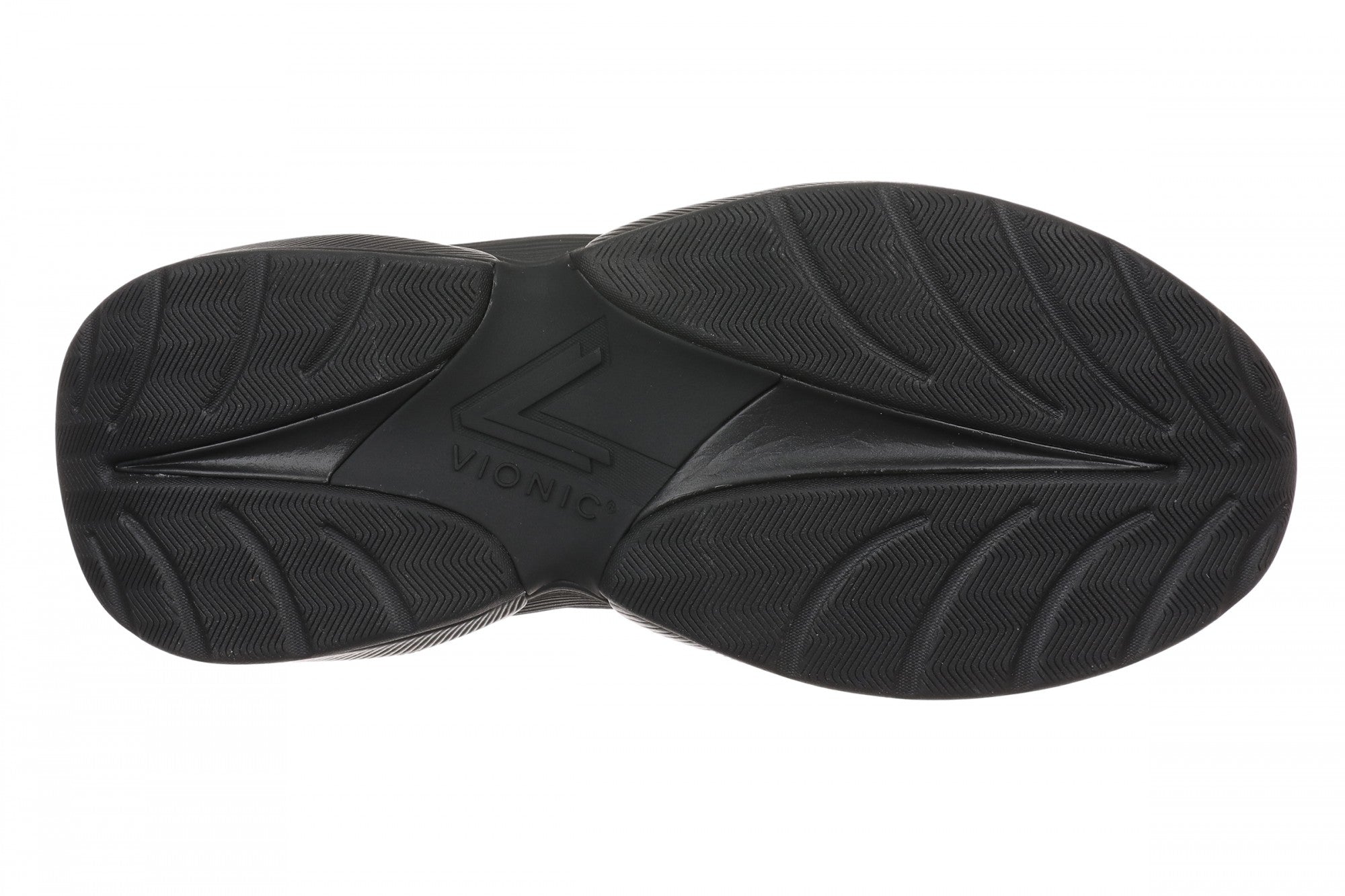 Vionic Walk Quest Women's Lightweight Comfort Orthotic Arch Support Walking Shoes - Black/black - Bottom