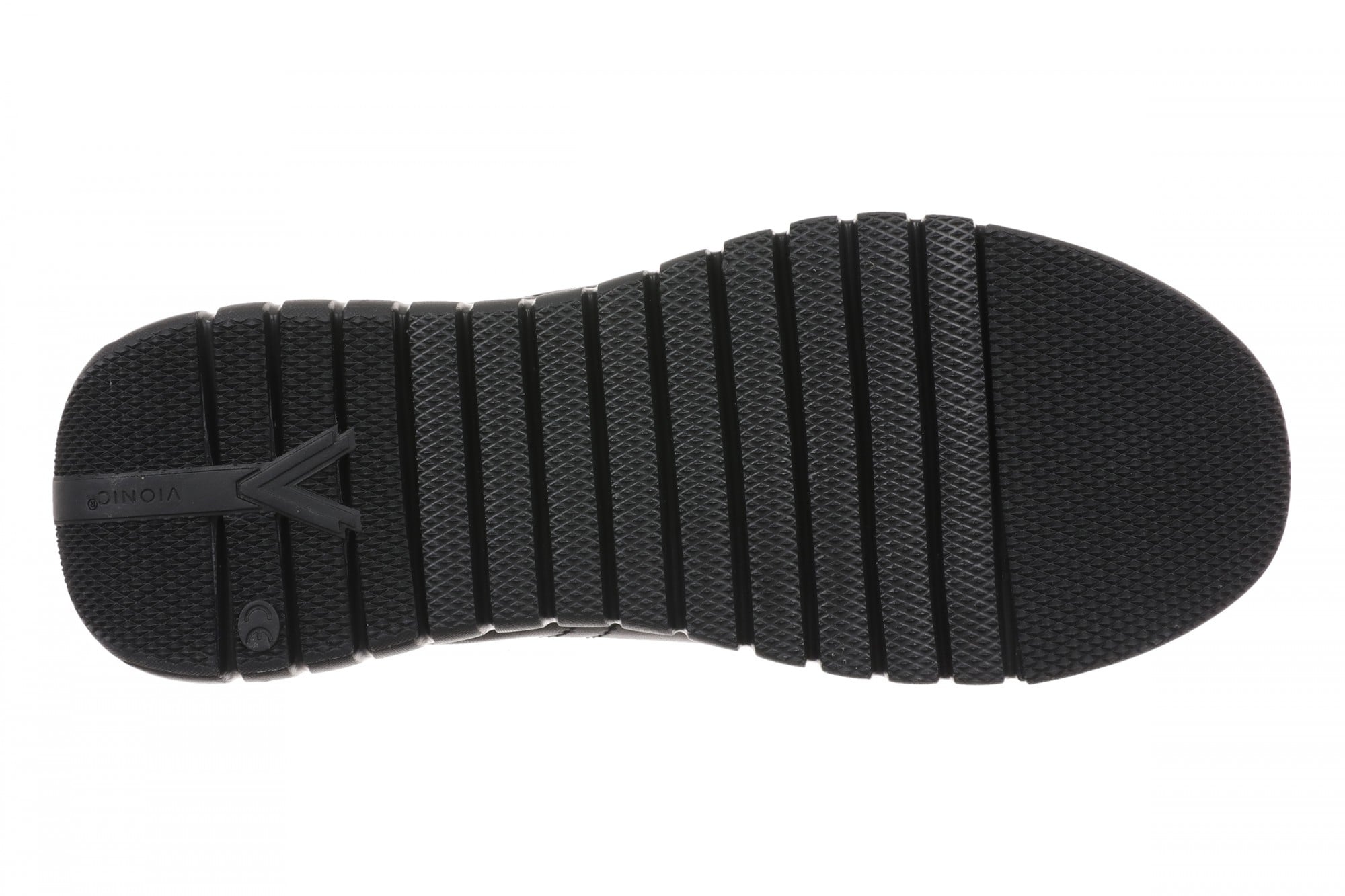 Vionic Uptown Sneaker - Women's Orthotic Arch Support Comfort Lace-Up Shoes - Black/black - Bottom
