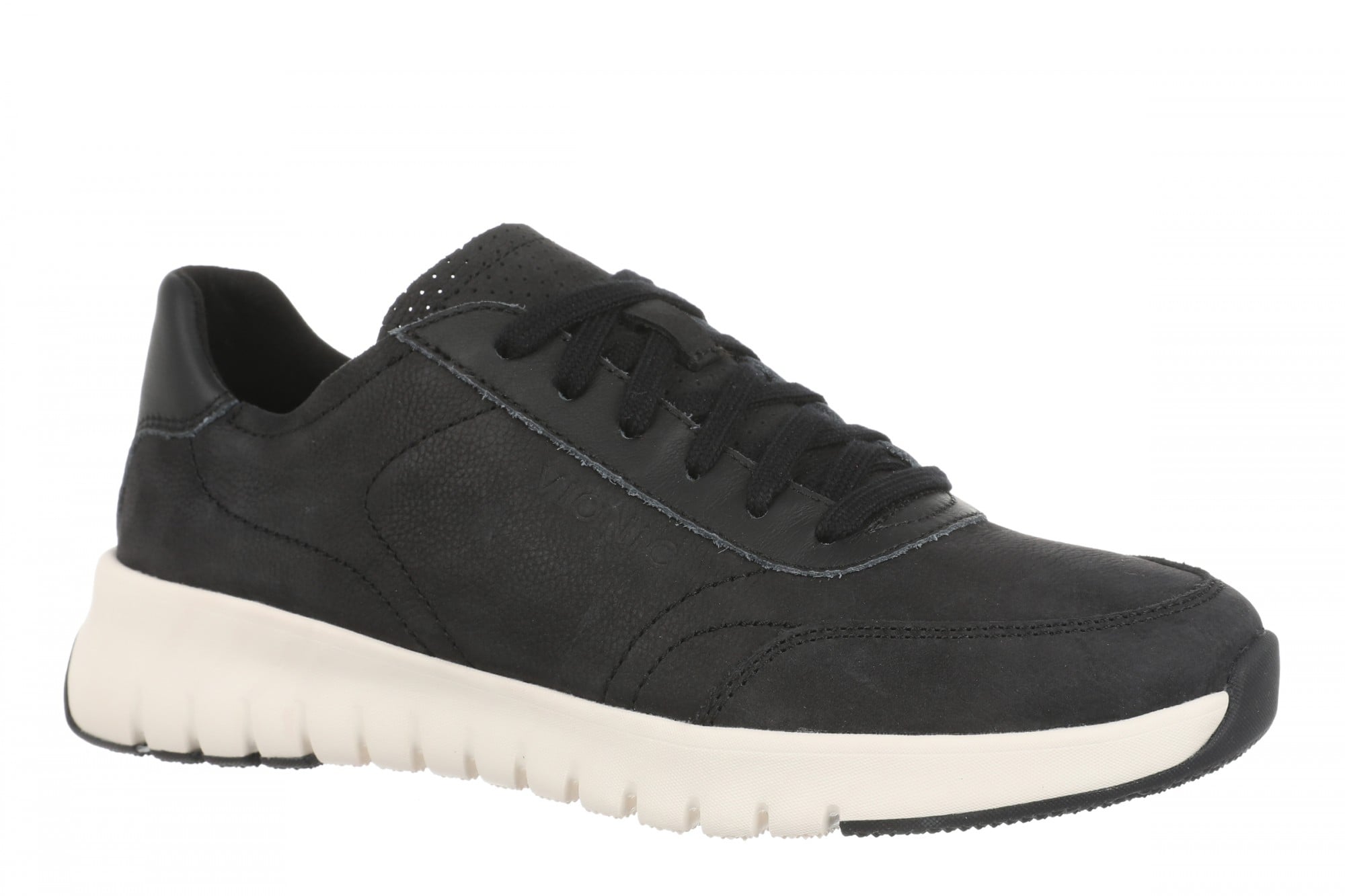 Vionic Uptown Sneaker - Women's Orthotic Arch Support Comfort Lace-Up Shoes in Black