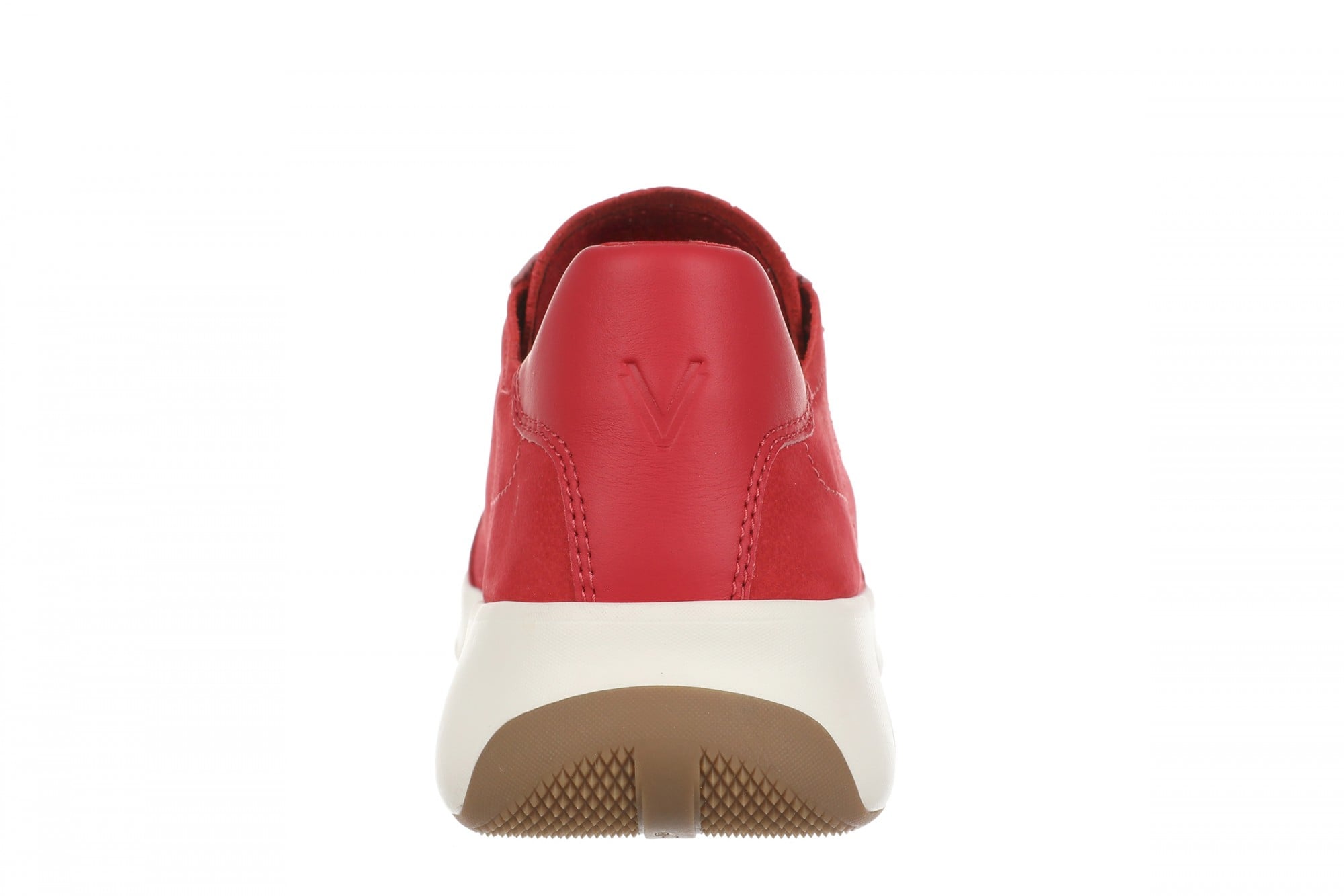 Vionic Uptown Sneaker - Women's Orthotic Arch Support Comfort Lace-Up Shoes - Varsity Red - Back