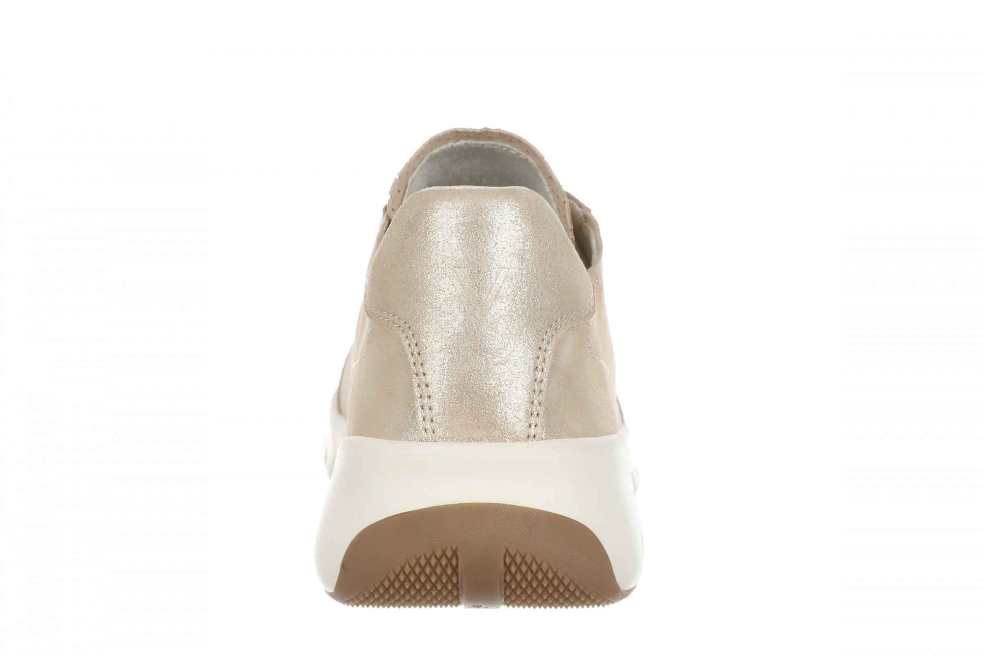 Vionic Uptown Sneaker - Women's Orthotic Arch Support Comfort Lace-Up Shoes - Gold - Back